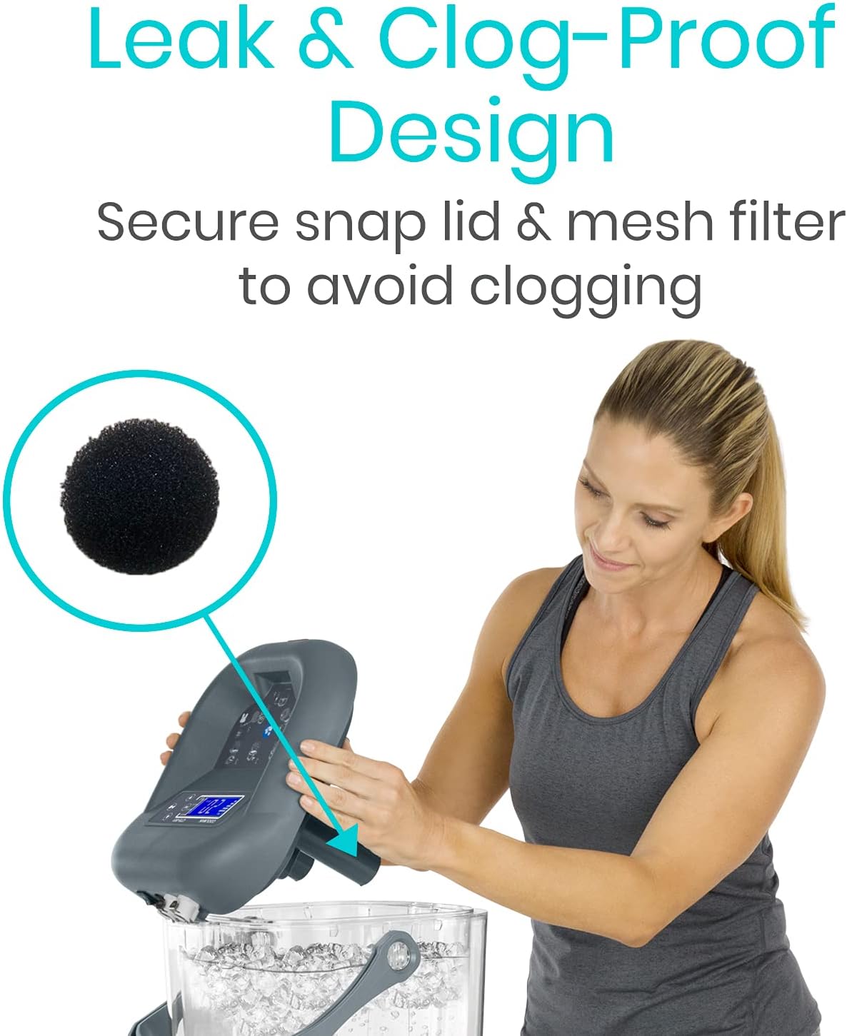 Vive Ice Machine for Knee & Shoulder After Surgery - Cold Therapy for Hip