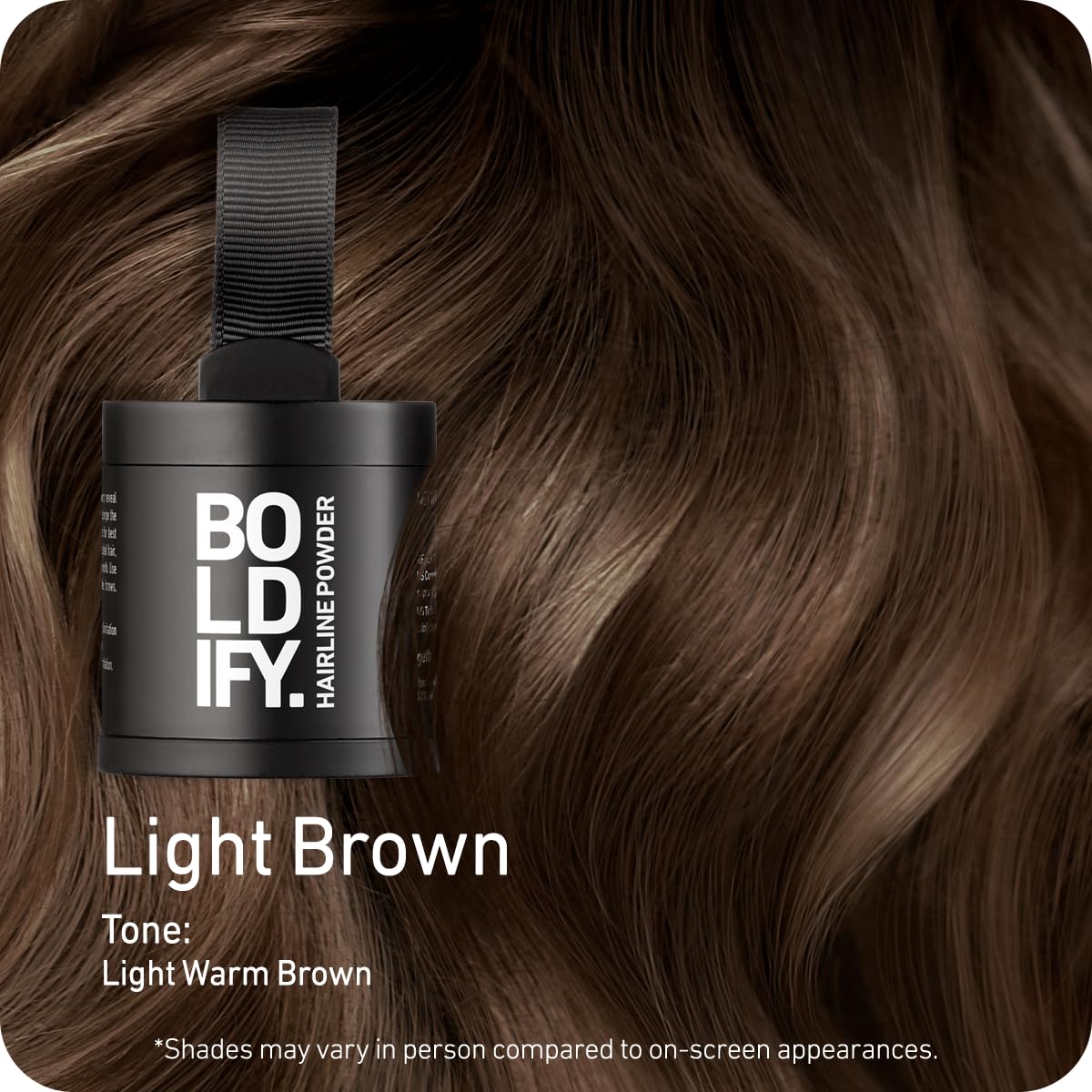 Boldify Hairline Powder, Root Touch Up Hair Color Dark Brown 4g