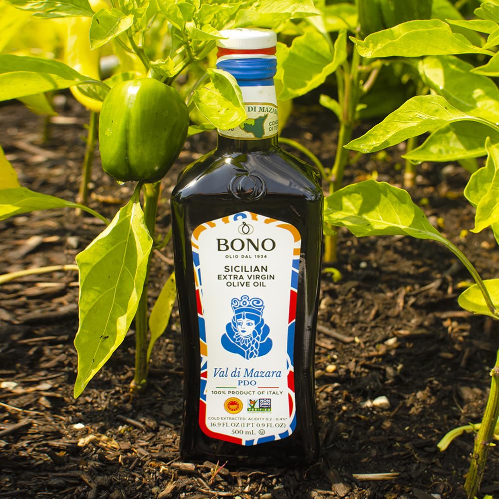 Bono Organic Extra Virgin Olive Oil, 16.9 Fl Oz – USDA Organic, Non-GMO, Certified Gluten Free, Cold Extracted, Clean Label Project Purity Award Winner