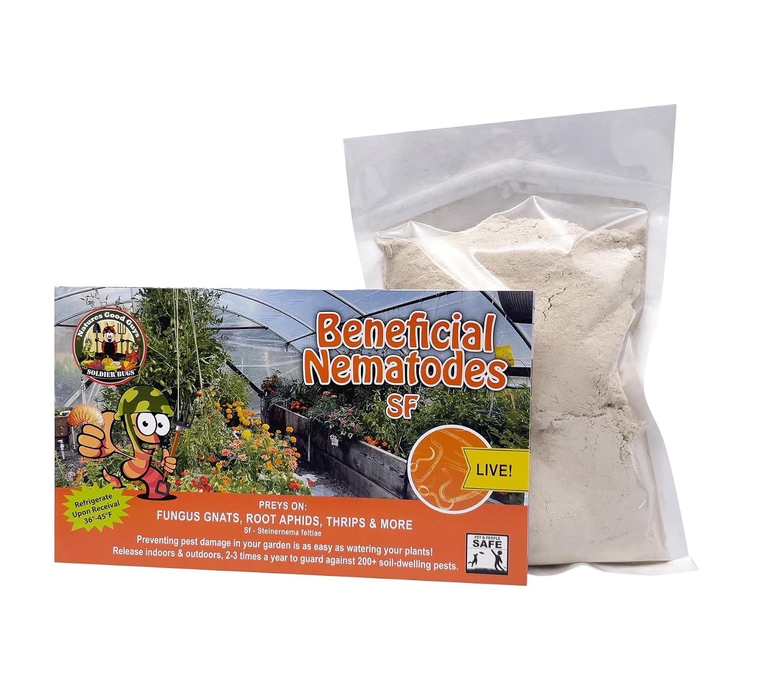 NaturesGoodGuys Beneficial Nematodes Steinernema feltiae SF - 5 Million