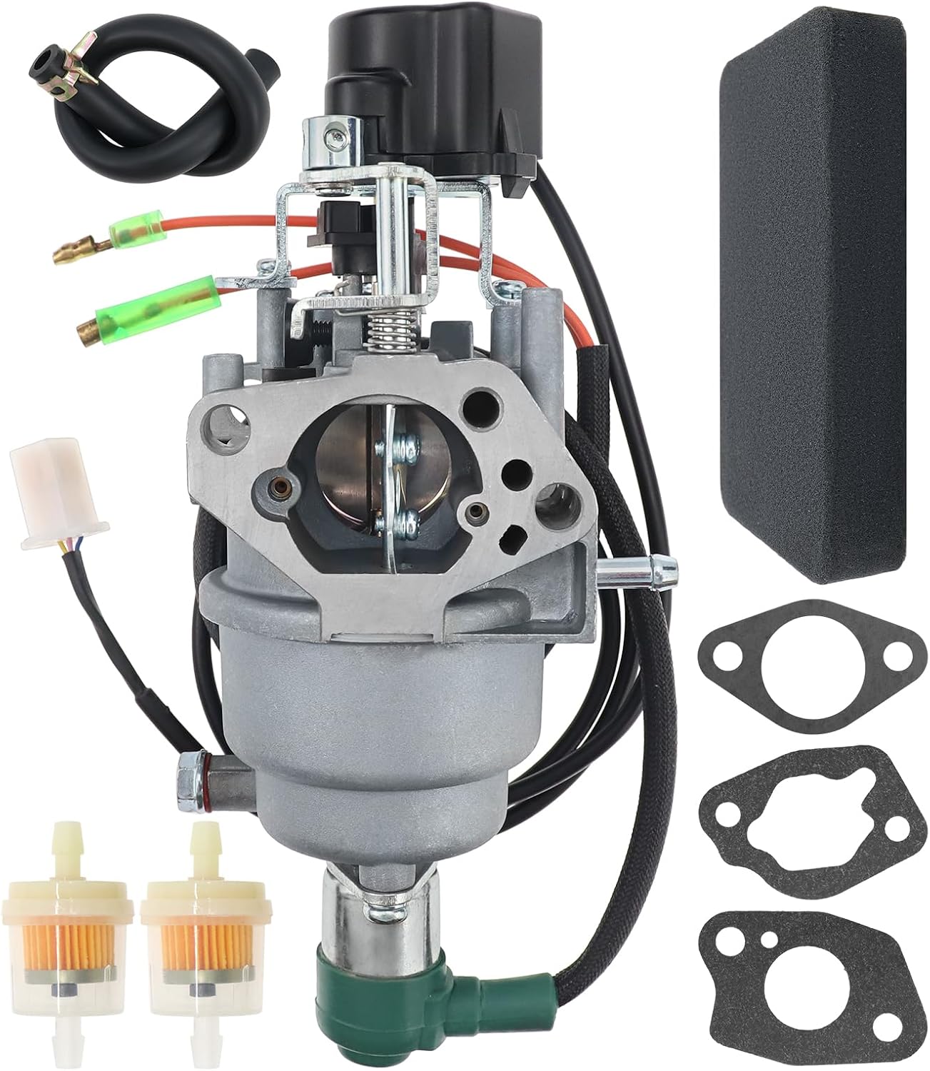 Inverter Generator Carburetor Compatible with Harbor Freight Predator 9500 Watt Surper Quiet Generator Model 57080 59188 With Air Intake Gaskets