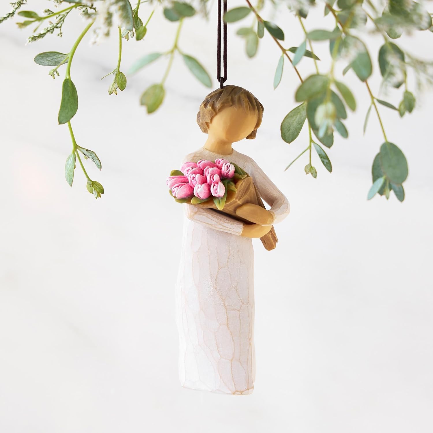 Willow Tree Holy Family, Sculpted Hand-Painted Hanging Ornament | Sentimental Keepsake Gift for Loved Ones, Cast from a Susan Lordi Original Carving, Cast Resin, Ready to Hang
