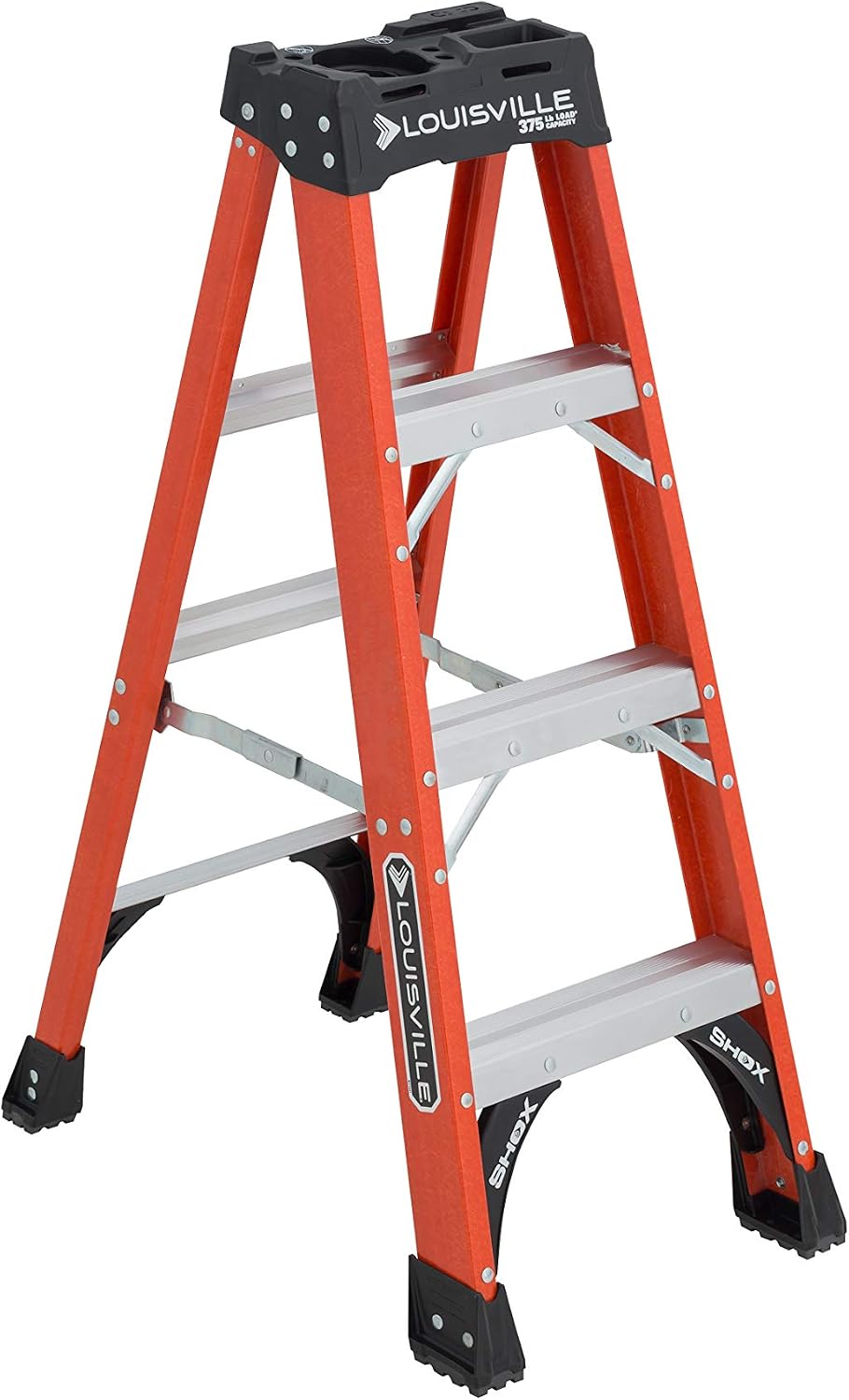 Louisville Ladder 6-Foot Fiberglass Step Ladder, 375-Pound Load Capacity, Type IAA, FS1406HD