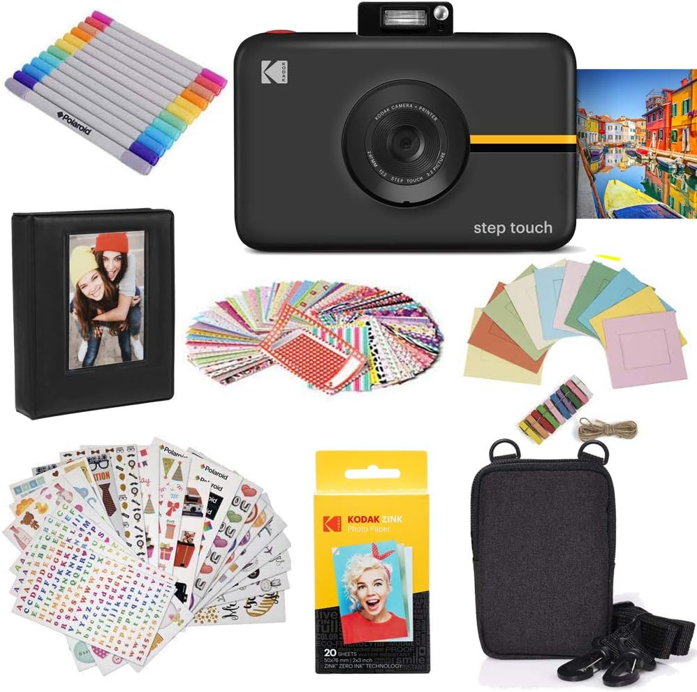 Kodak Step Touch | 13MP Digital Camera & Instant Printer with 3.5 LCD Touchscreen Display, 1080p HD Video - Editing Suite