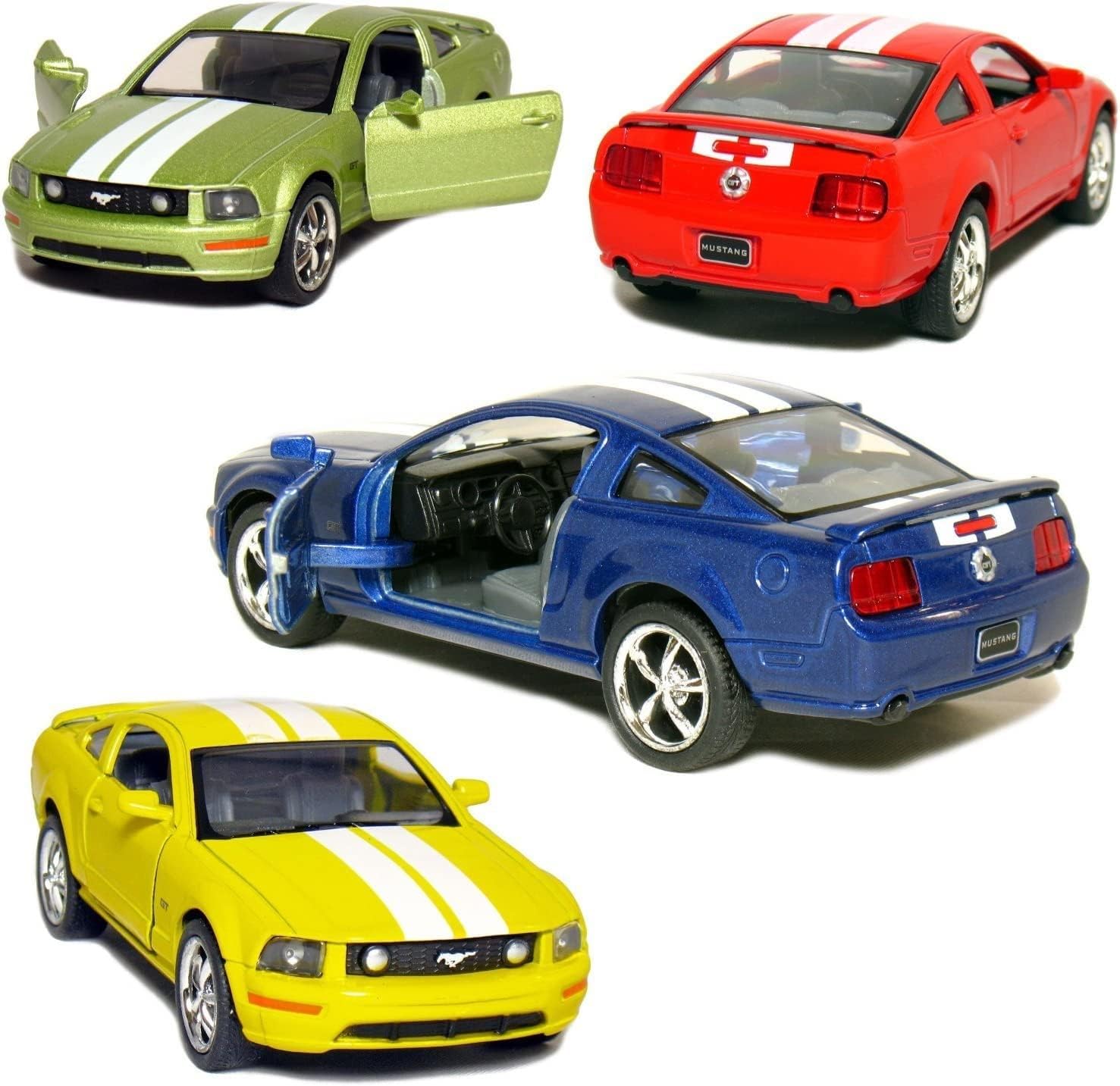 KiNSMART - 2006 Ford Mustang GT 1:38 Scale 5" Die Cast Metal Model Toy Car (Police)