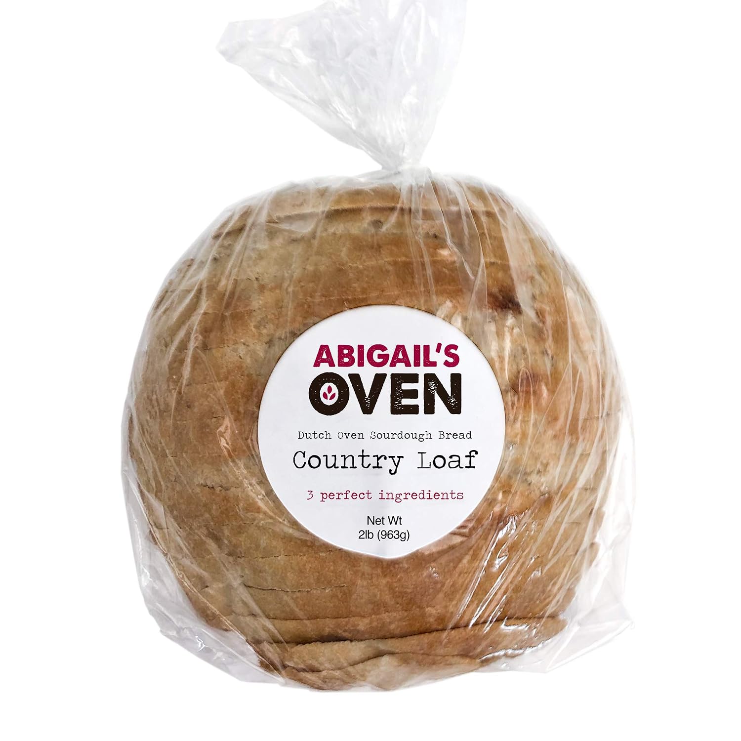 Fresh Sourdough Bread – San Francisco Bakery Style Dutch Oven Country Loaf – Hand-made – 3 Ingredient – sliced Artisan Round (1)