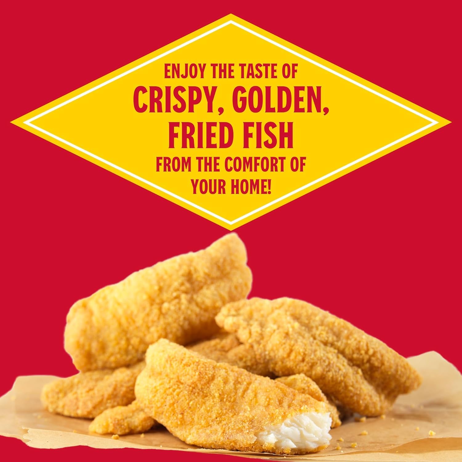 Louisiana Fish Fry Seasoned Fish Fry Seafood Breading Mix 2.88 lbs. (Pack of 6) - Season and Cook All Your Fish, Shrimp, Oysters, Vegetables