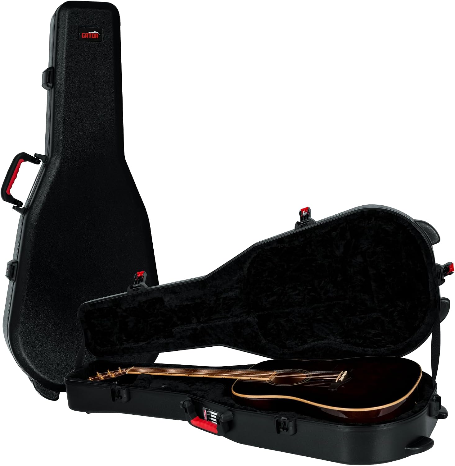 Gator Cases Molded Flight Case For SG Style Double Cut Away Guitars With TSA Approved Locking Latch, (GTSA-GTRSG)