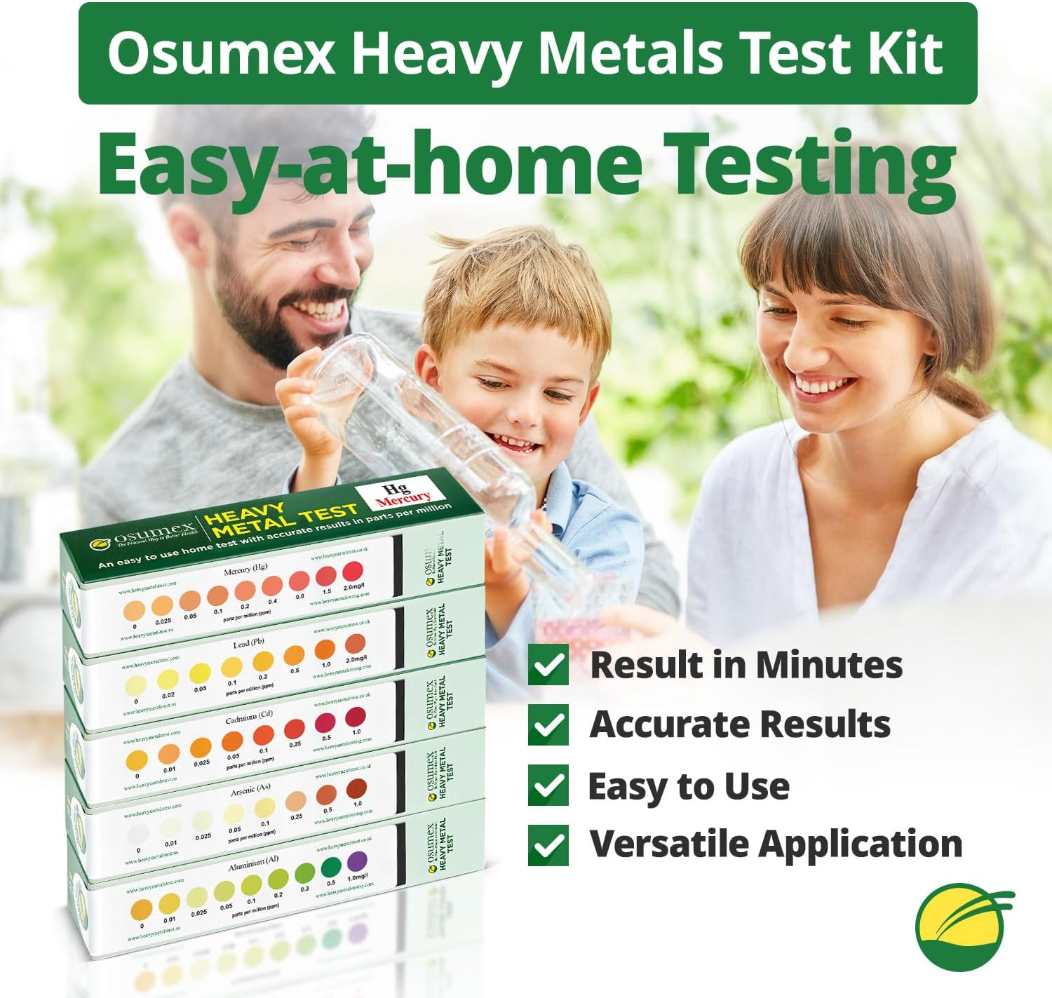Heavy Metal Test Kit for Humans 5 Pack Heavy Metals Test – At Home Heavy Metal Urine Test Kit, Mercury Test Kit for Humans