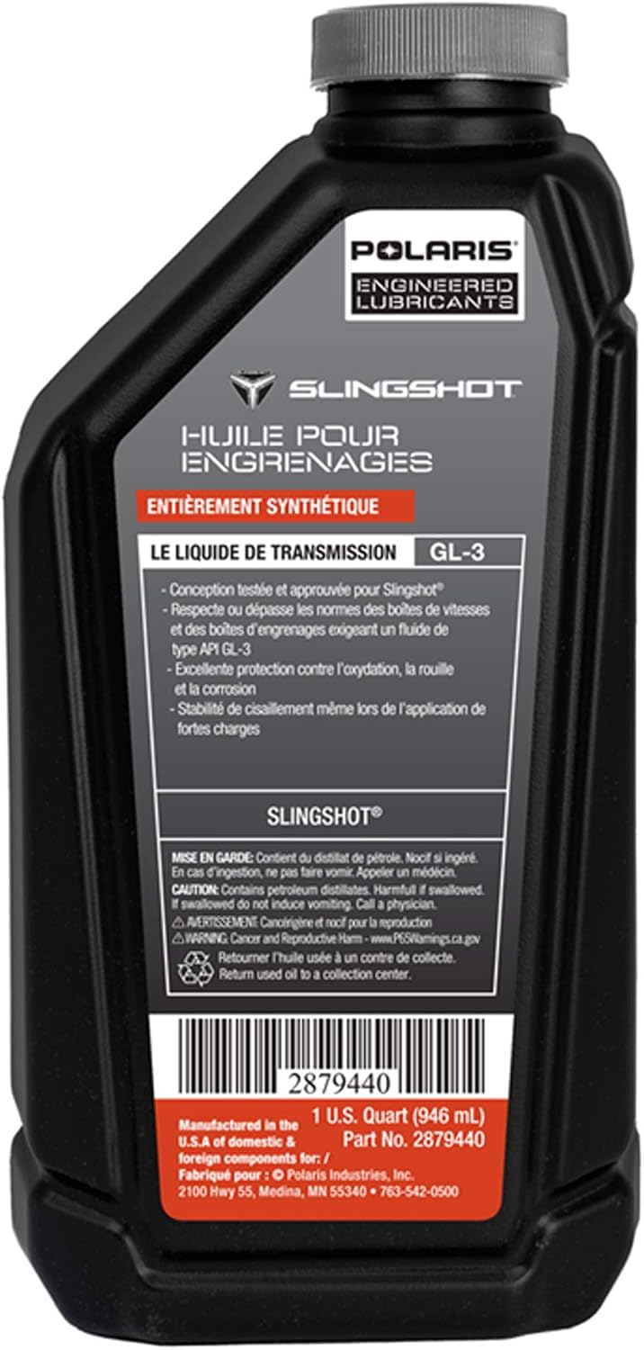Polaris Slingshot New OEM Transmission Oil Lubricant 75w-90 32oz Quart 2879440