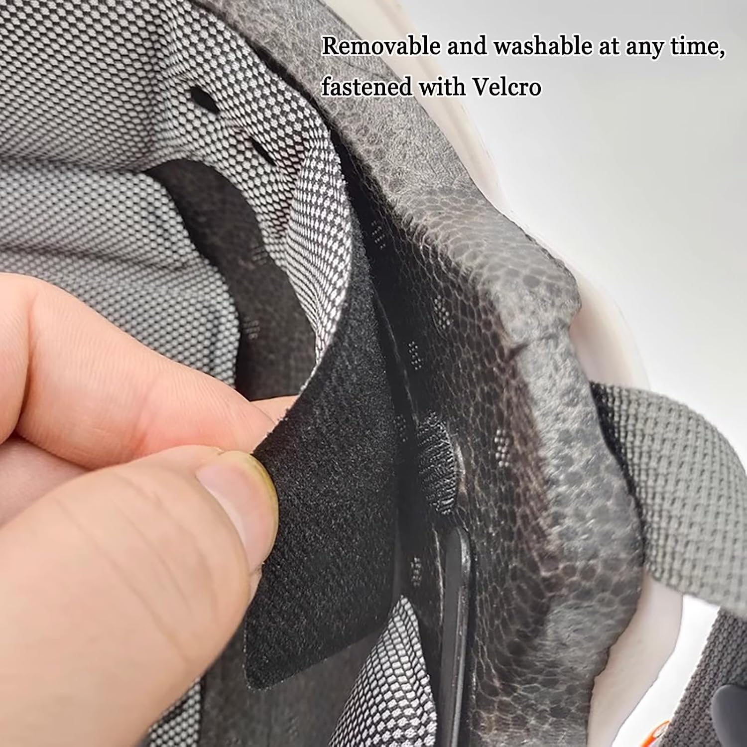 Motorcycle Helmet Liner for HJC CS-R3, Replaceable Soft Foam Padding Set, Breathable Helmet Inner Liner, Detachable and Washable, Suitable for Daily Cycling,A Black