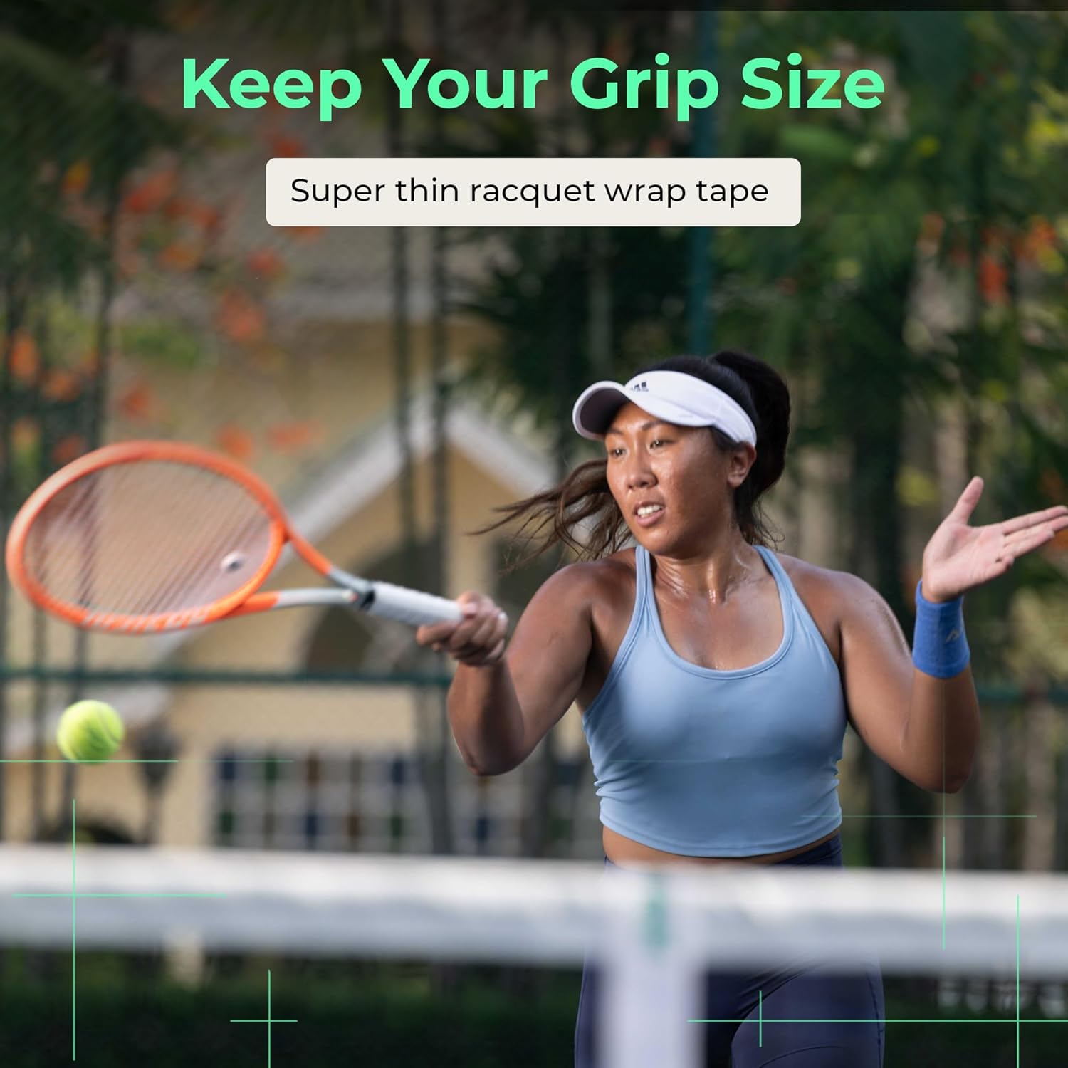 ADV MaxTac Tennis Overgrip, Tacky Moisture-Wicking Grip (Orange, 12-Pack)