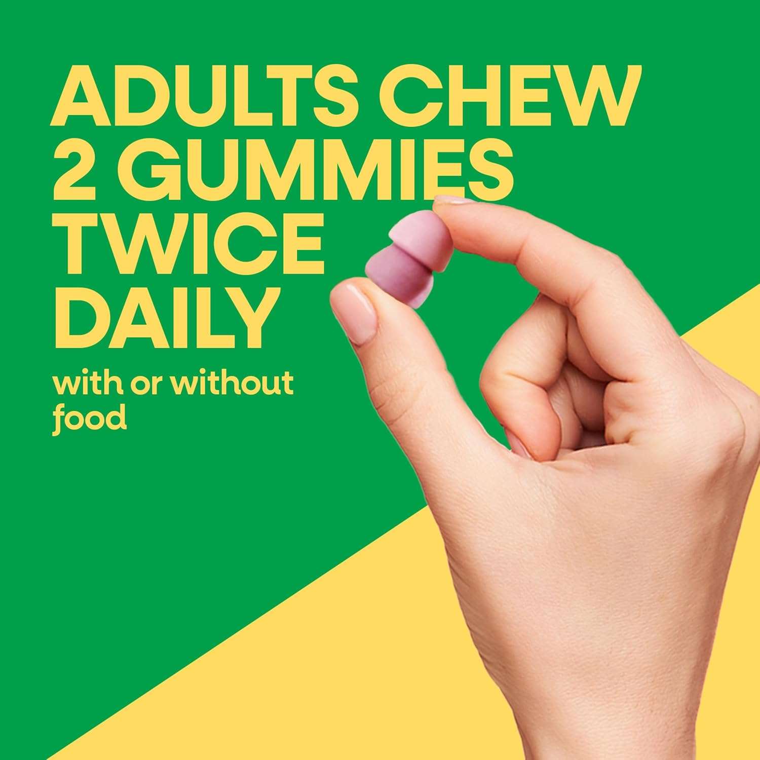 Nature’s Way Alive! Chewable Calcium Gummies with Vitamin D3, 60 ct | Daily Supplement Supports Healthy Bones and Teeth, and Muscle Function*, Strawberry and Raspberry-Lemonade Flavored