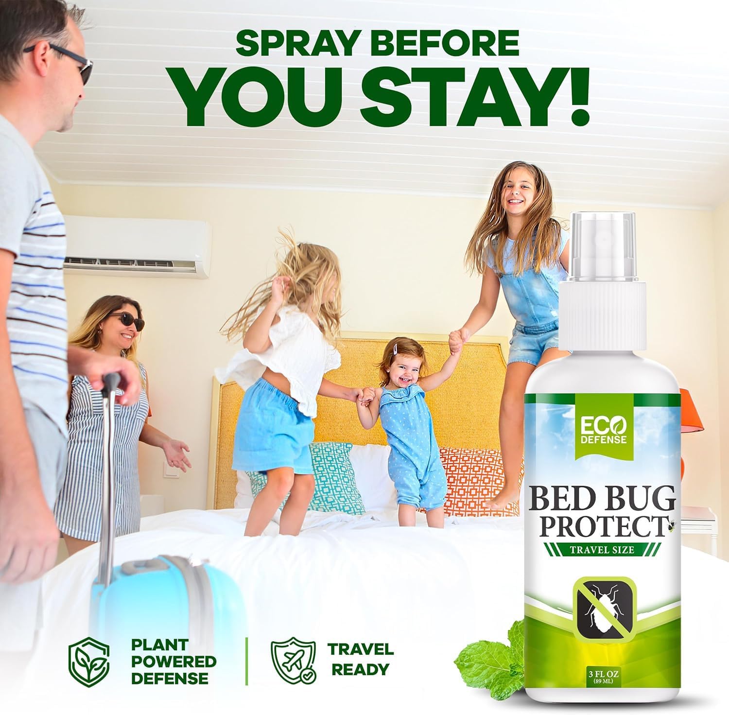 Bed Bug Killer - Bed Bug Spray & Dust Mite Spray - Natural Treatment - 16 Oz