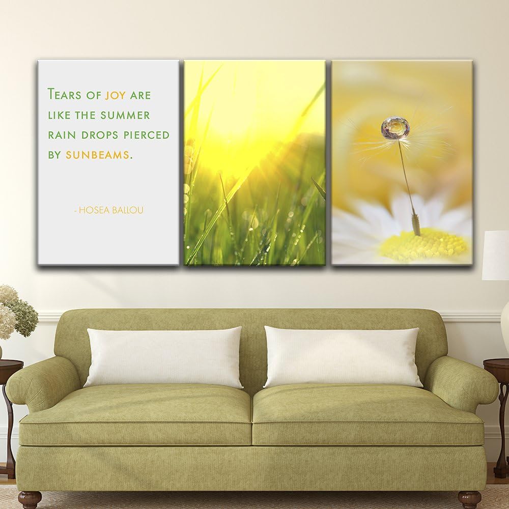 wall26 Canvas Prints Wall Art - Ocean Themed 3 Panel Wall Art with Wave,Anchor and Rudder - 16"x24" x 3 Panels