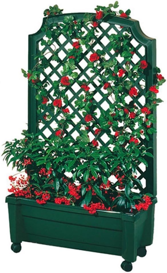 Exaco 1.416Green Calypso Trellis, Green planters