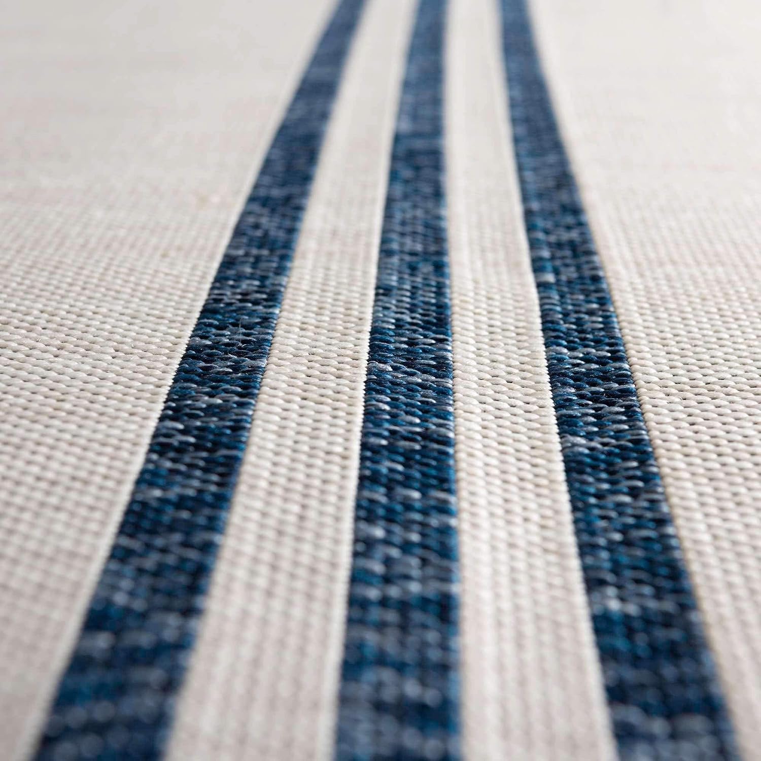 Unique Loom Outdoor Collection Area Rug - Anguilla (9' x 12' Rectangle, Blue/ Ivory)