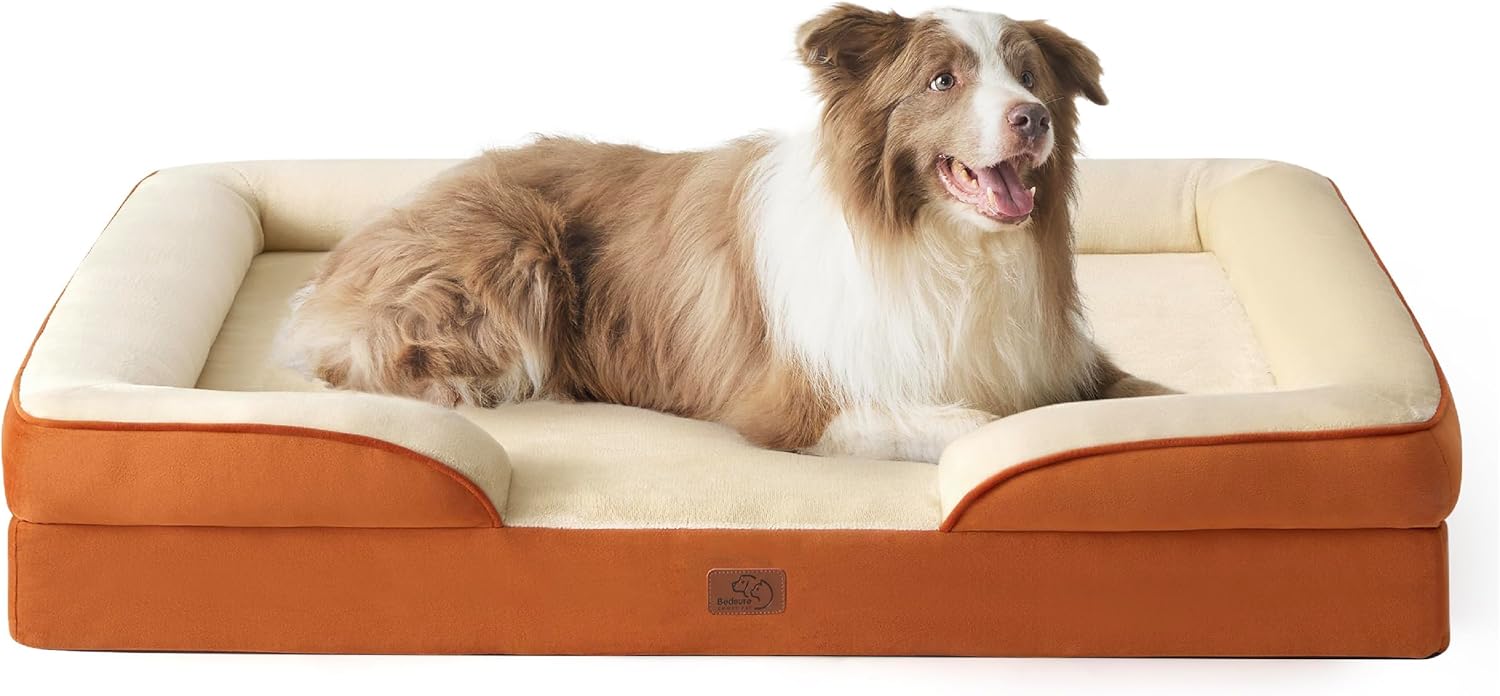 Bedsure Orthopedic Dog Beds Large Sized Dog with Removable Washable Cover