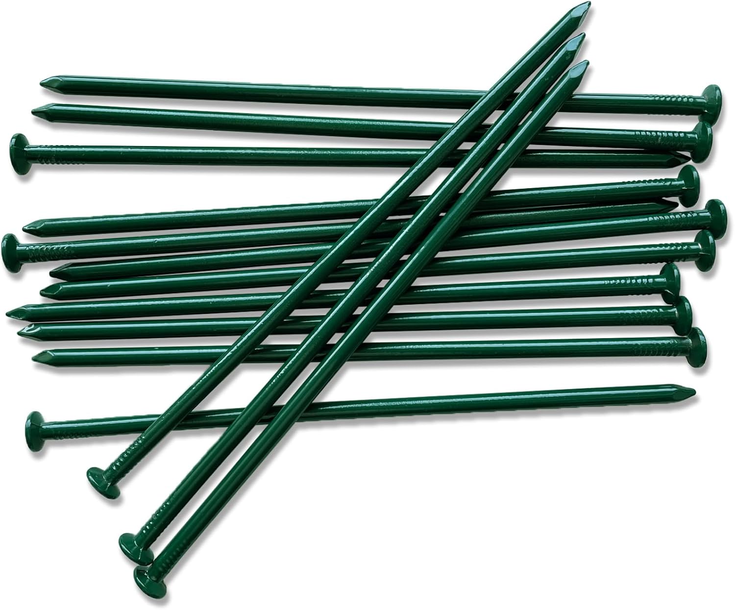 Landscape Stakes Metal Landscape Edging Anchoring Spikes, 10-Inch Length 50 Count, for Artificial Turf Stakes, Paver Edging, Weed Barrier, Timber