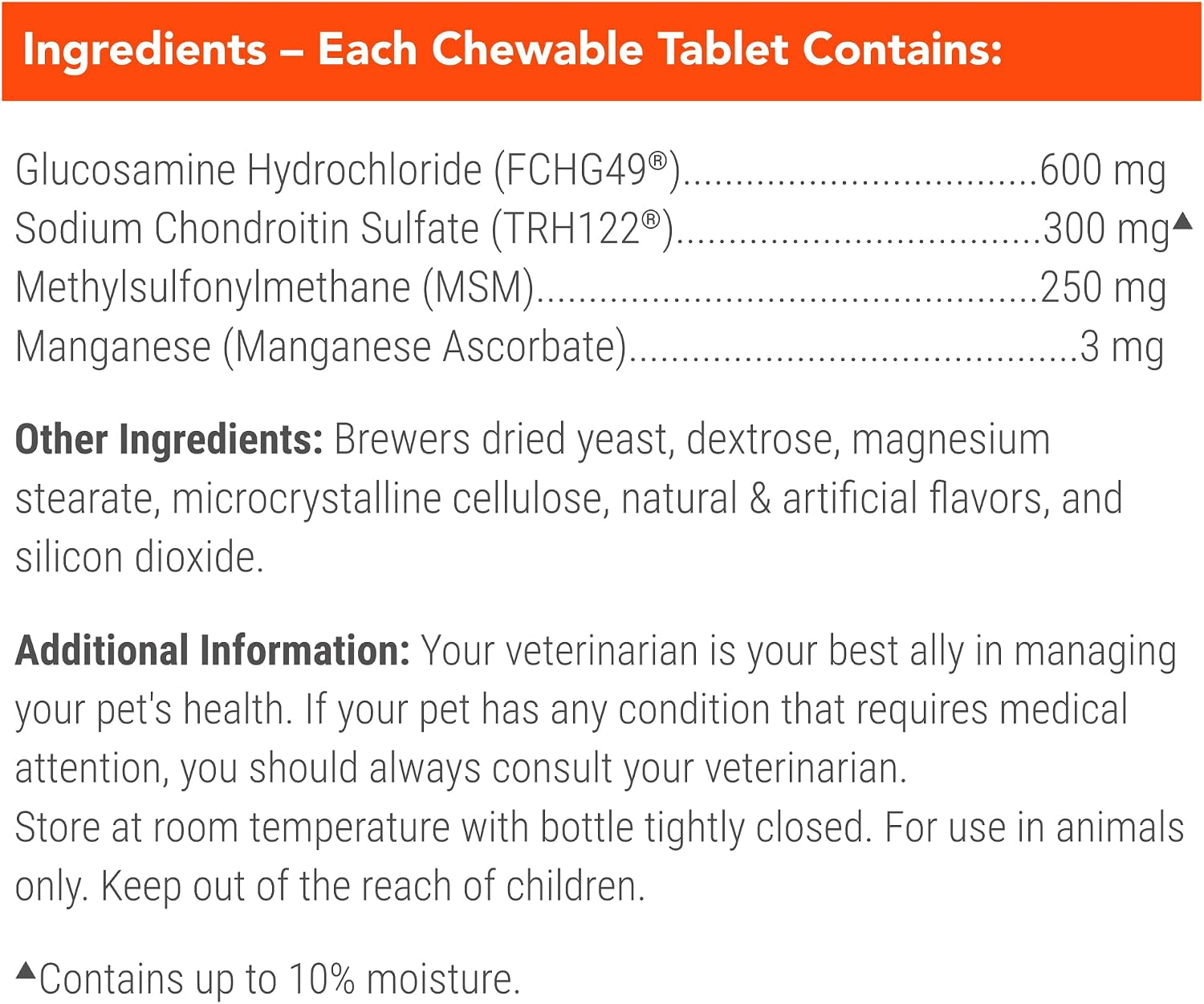 Nutramax Cosequin Joint Supplement for Dogs, Chewable Tablets, 132ct | Glucosamine + Chondroitin for Dogs with MSM, Supports Healthy Joints, All Breeds & Sizes, All Ages