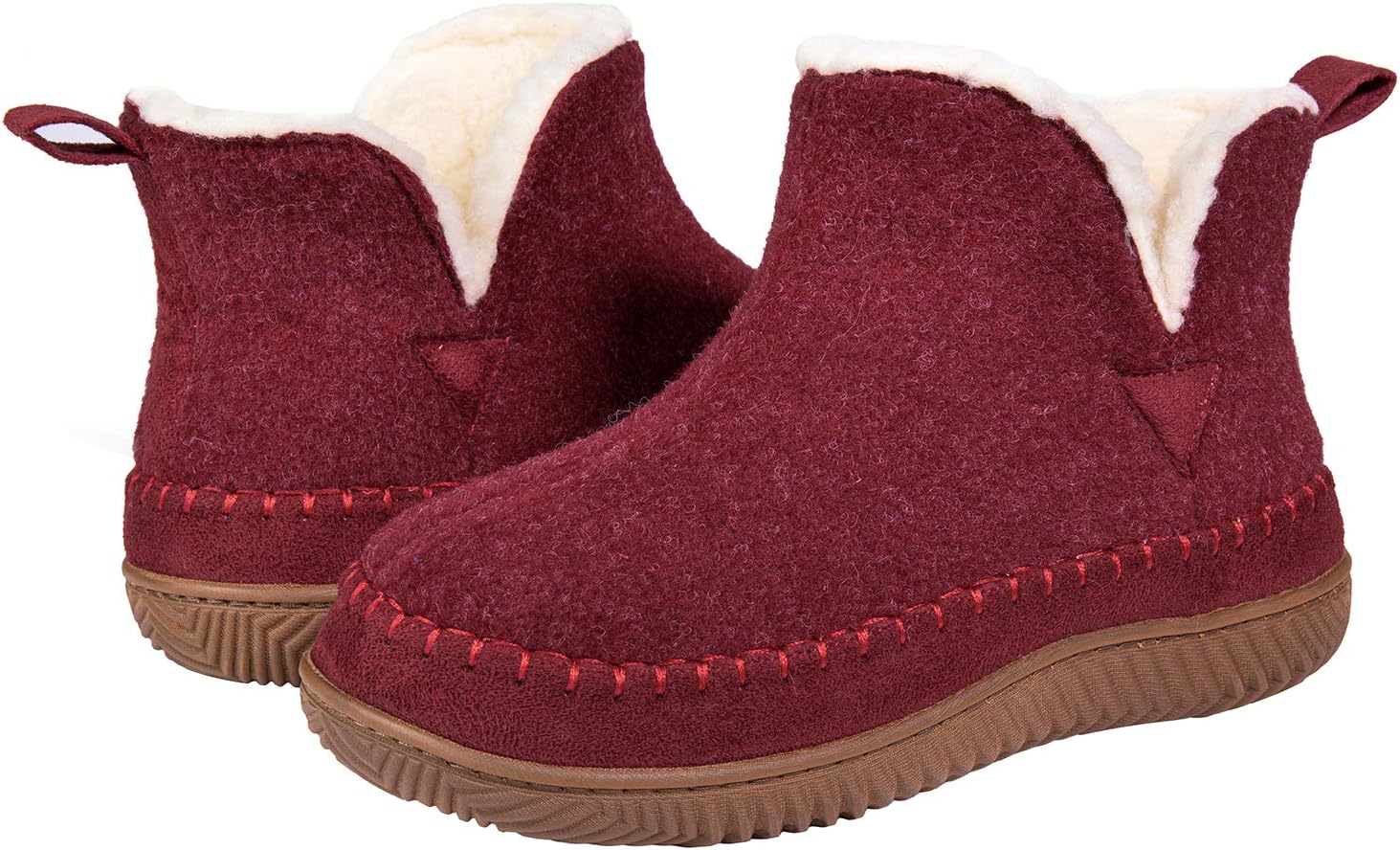 Zizor Women's Moccasin Bootie Slippers, Memory Foam House Shoes