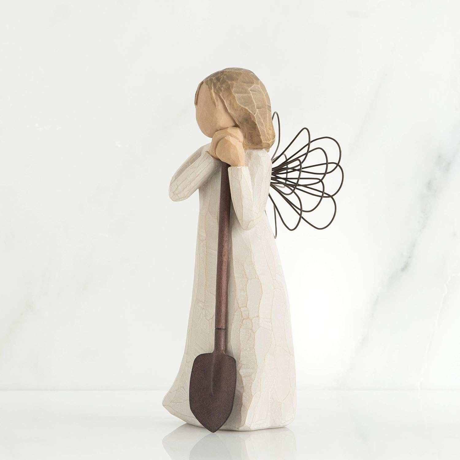 Willow Tree Angel of The Spirit, Sculpted Hand-Painted Figure | Hand-Painted Angel Figurine, Celebrating Friendship, Nature and Everyday Blessings, Sculpted by Artist Susan Lordi