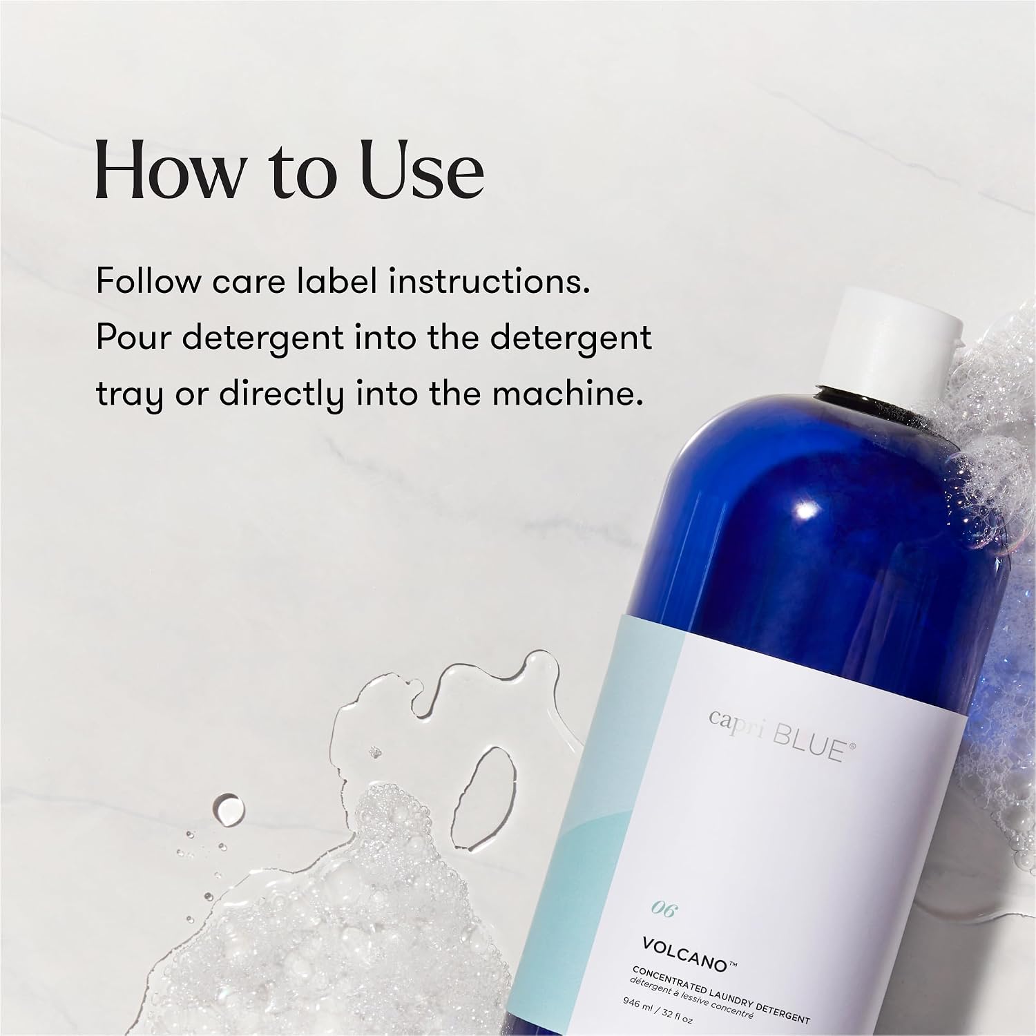 Capri Blue Volcano Laundry Detergent Liquid - This Luxury Non-Toxic Laundry Detergent is Vegan & Cruelty Free - Formulated with Grapefruit &