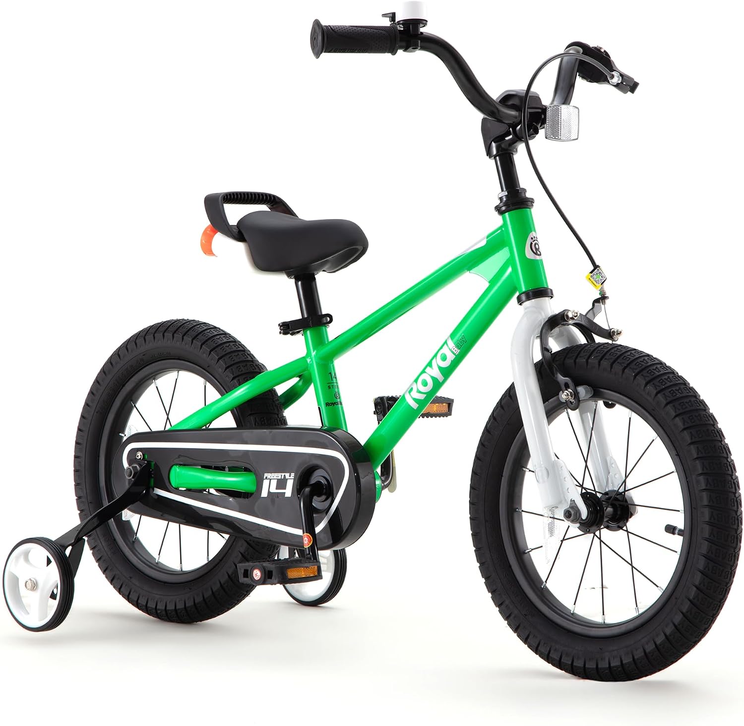 RoyalBaby Freestyle Kids Bike 12 14 16 Inch with Training Wheels, 18 Inch with Kickstand, Bicycle for Ages 3-10 Years Boys Girls