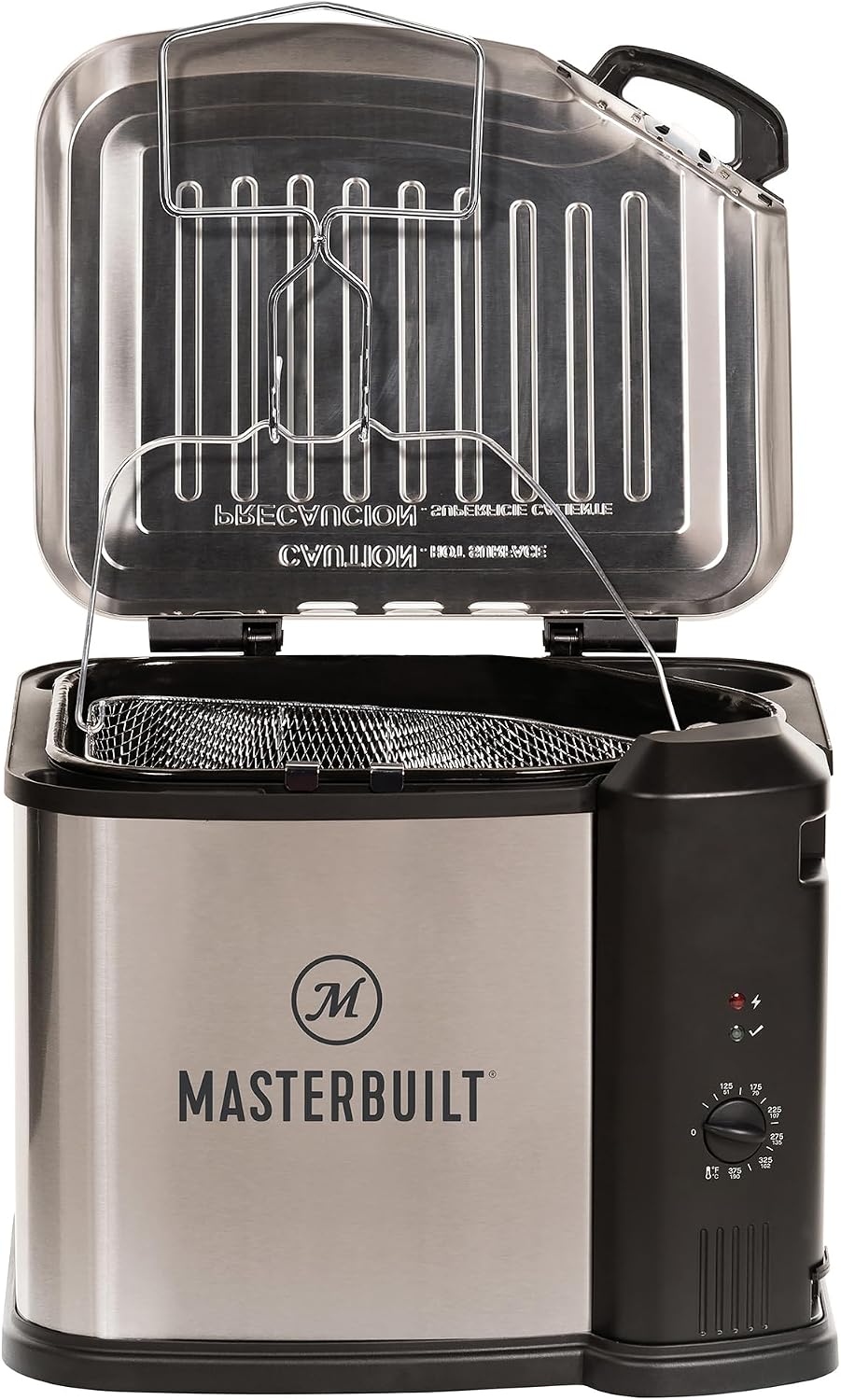 Masterbuilt® 3-in-1 10 Liter XL Electric Turkey Fryer plus Boiler and Steamer Combination with Drain Basket and Breakaway Safety Cord in Stainless