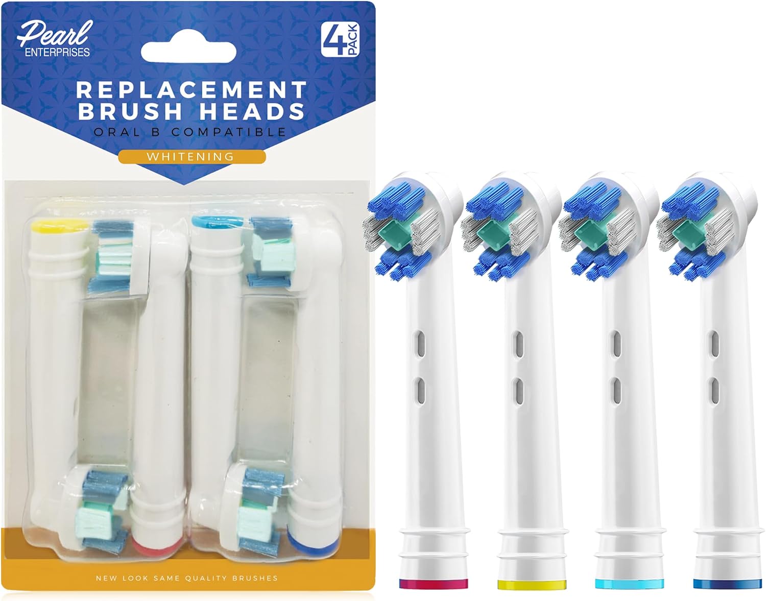 Replacement Brush Heads Compatible with Oral b Braun- 12 Electric Toothbrush Heads for Oralb- Double Clean