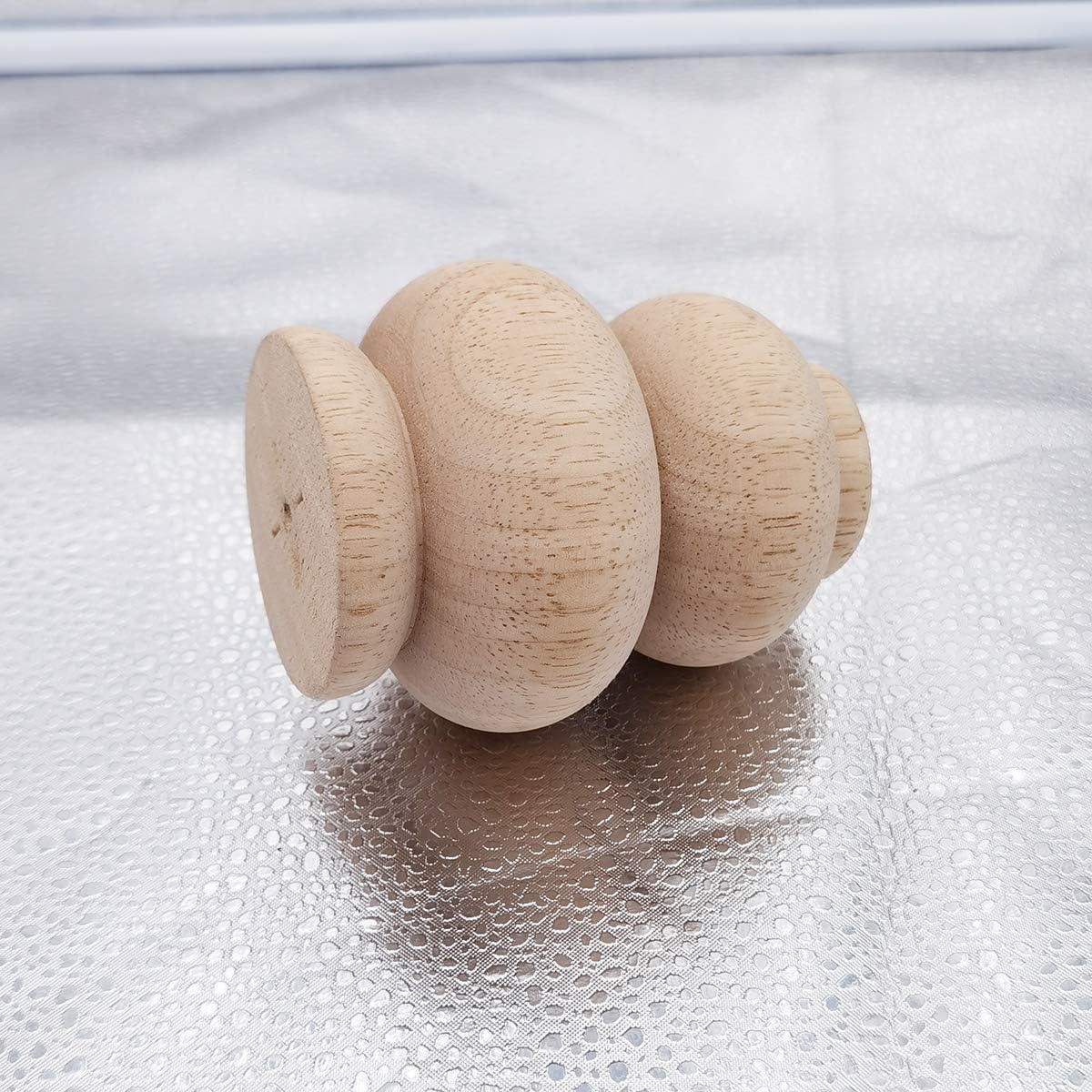 Wood Furniture Legs 4 Inch Sofa Couch Chair Ottoman Loveseat Cabinet Legs Replacement Feet Unfinished Bun Foot Pack of 4