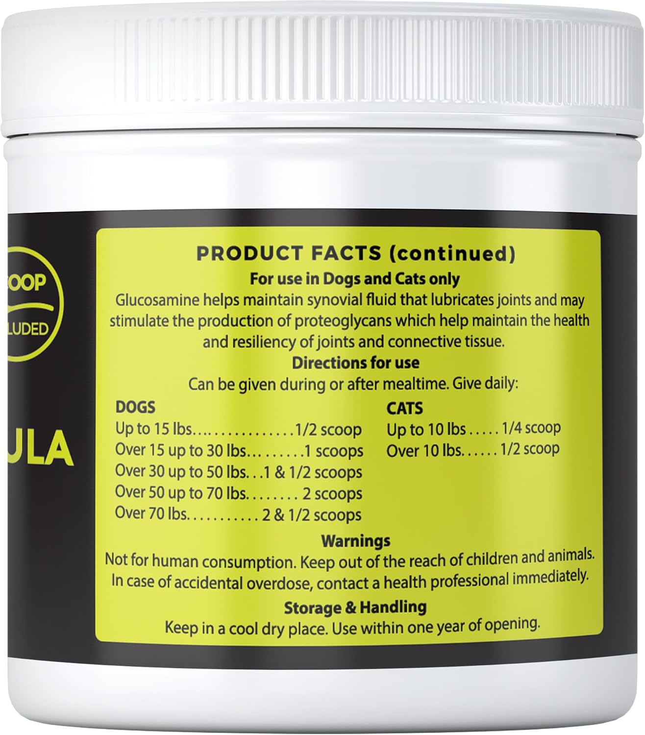 Nature's Pure Edge Original Extra Strength Glucosamine Dog and Cat Supplement Flavored with Real Chicken. Treats Painful and Damaged Joints. Large