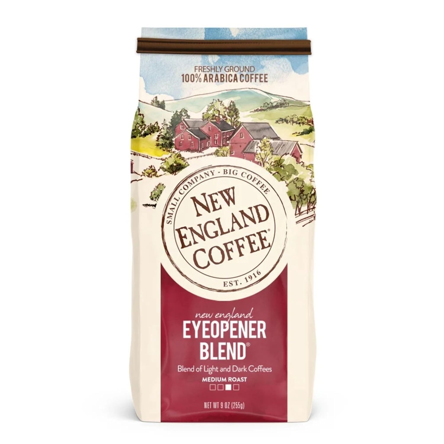 New England Coffee French Roast Dark Roast Ground Coffee, 10oz Bag (Pack of 1)