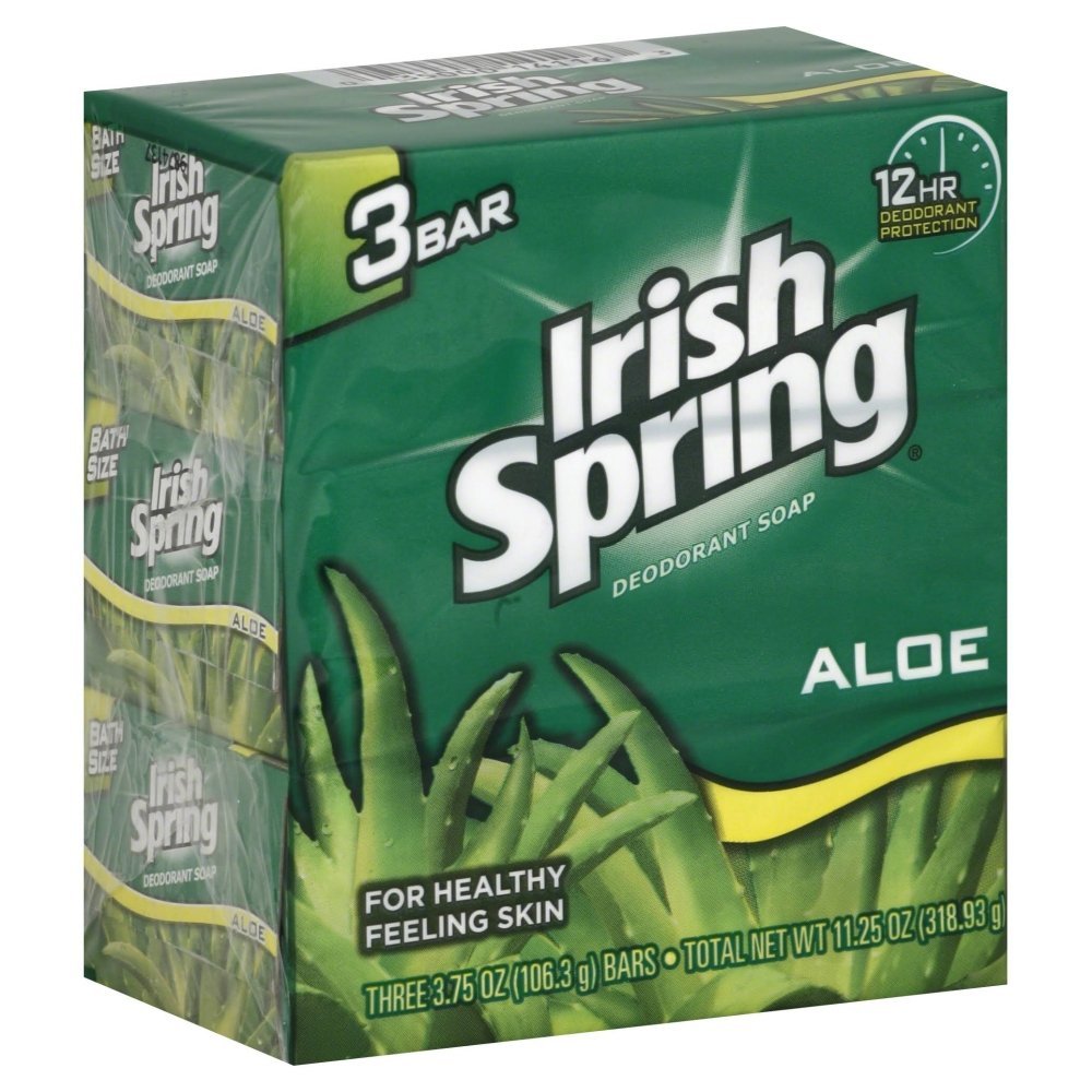 Irish Spring Irish Spring Aloe Deodorant Soap Bar, 3 Ea, 3count