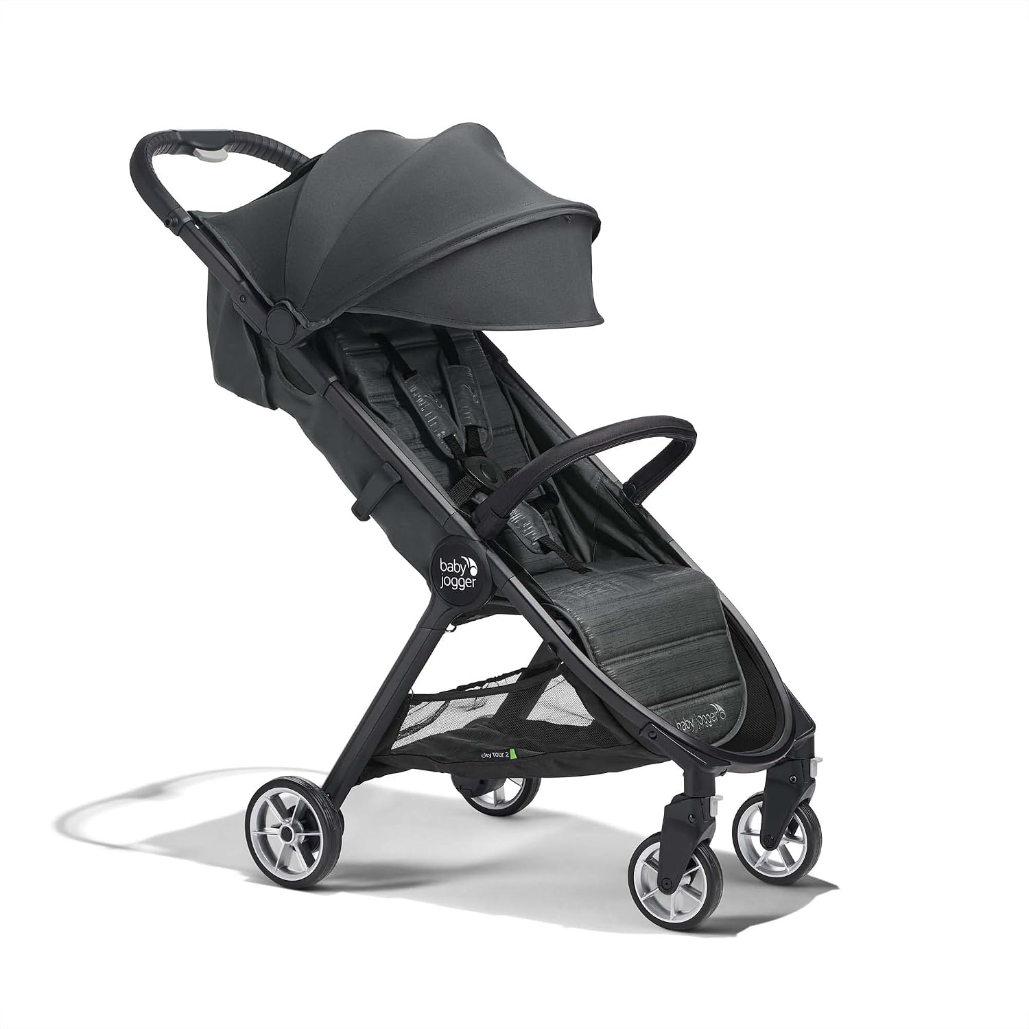 Baby Jogger® City Tour 2 Carry-On Approved Travel Stroller, Ultra-Compact Baby Stroller, Lightweight, Easy Fold, Baby Travel Essential, Pitch Black