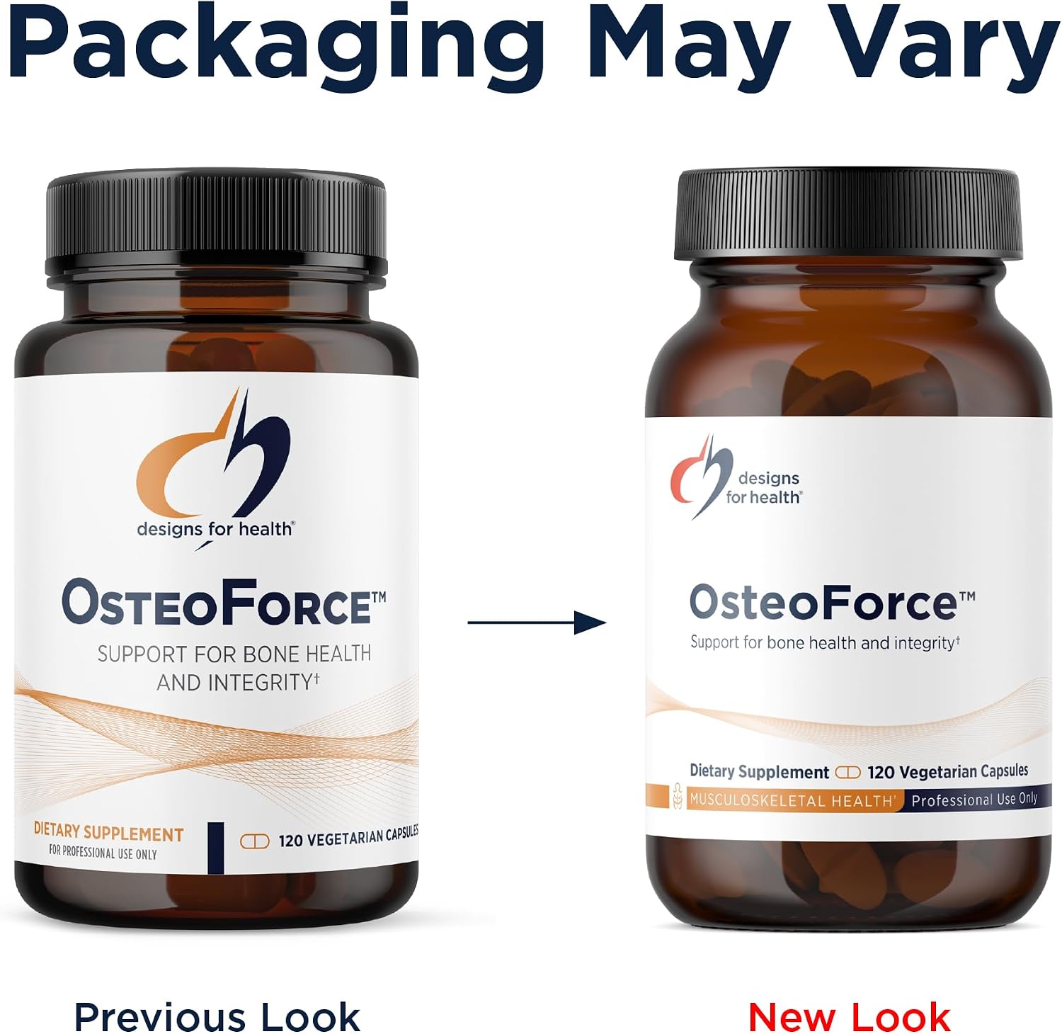 Designs for Health OsteoForce - Premium Bone Support Supplement - Highly Absorbable Nutrients - Calcium Malate, Magnesium, Zinc Bisglycinate Chelate, Vitamins D + K - Non-GMO, Soy Free (240 Capsules)