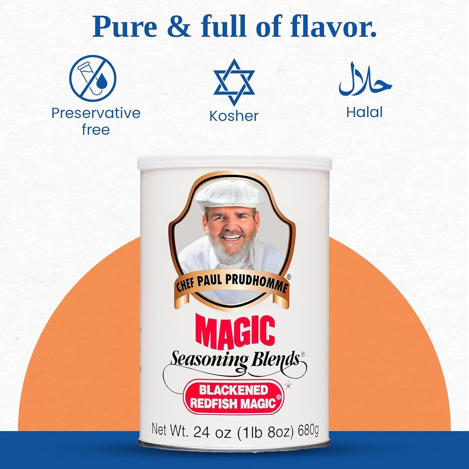 Chef Paul Magic Seasoning Blends Blackened Steak Magic | Bold Flavor for Steak & Beef | Gluten-Free Seasoning for Grilling, Roasting & BBQ | Spice Blend with Garlic & Chili | 20 oz (Pack of 1)
