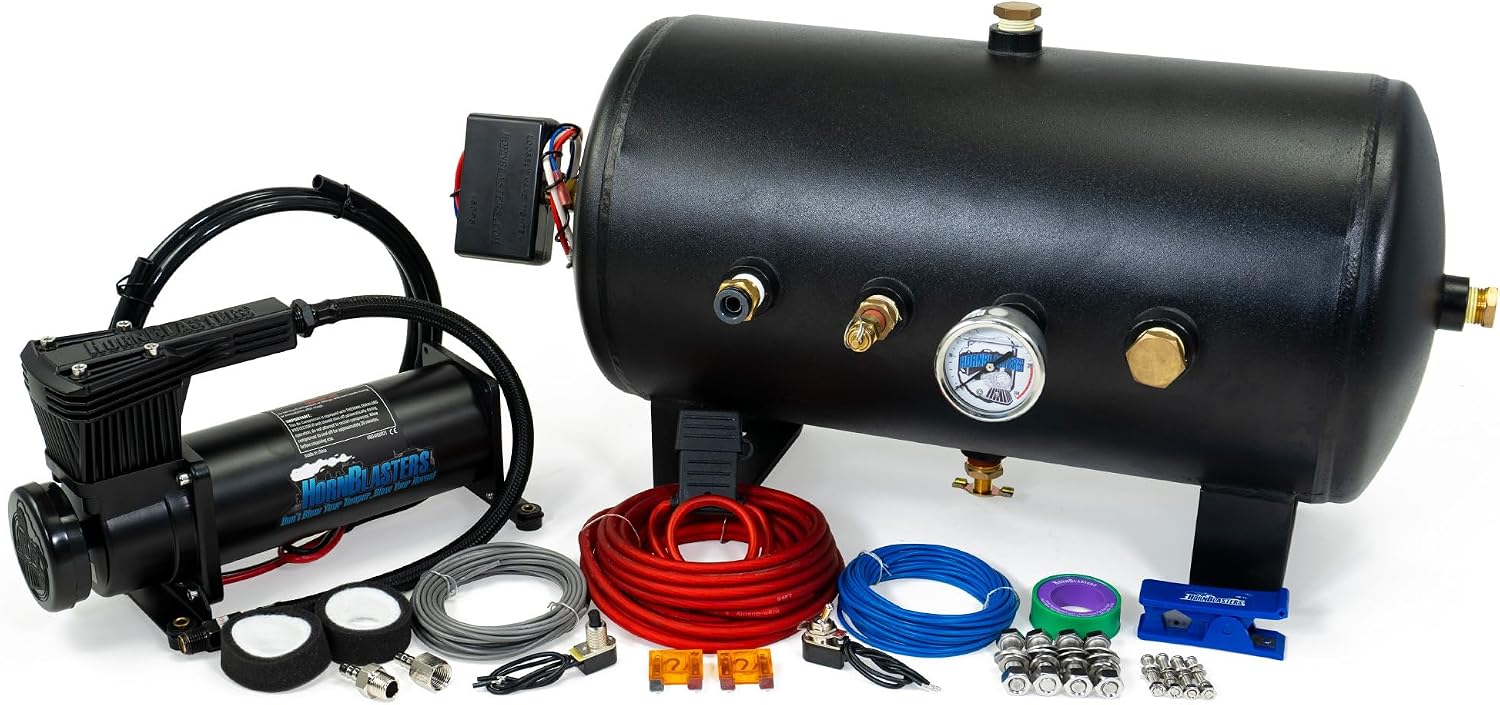 Hornblasters Conductors Special 544K Nightmare Edition Train Horn Kit ,150PSI 5 gallon air system, USA Made Horn, 147.7 Actual dB