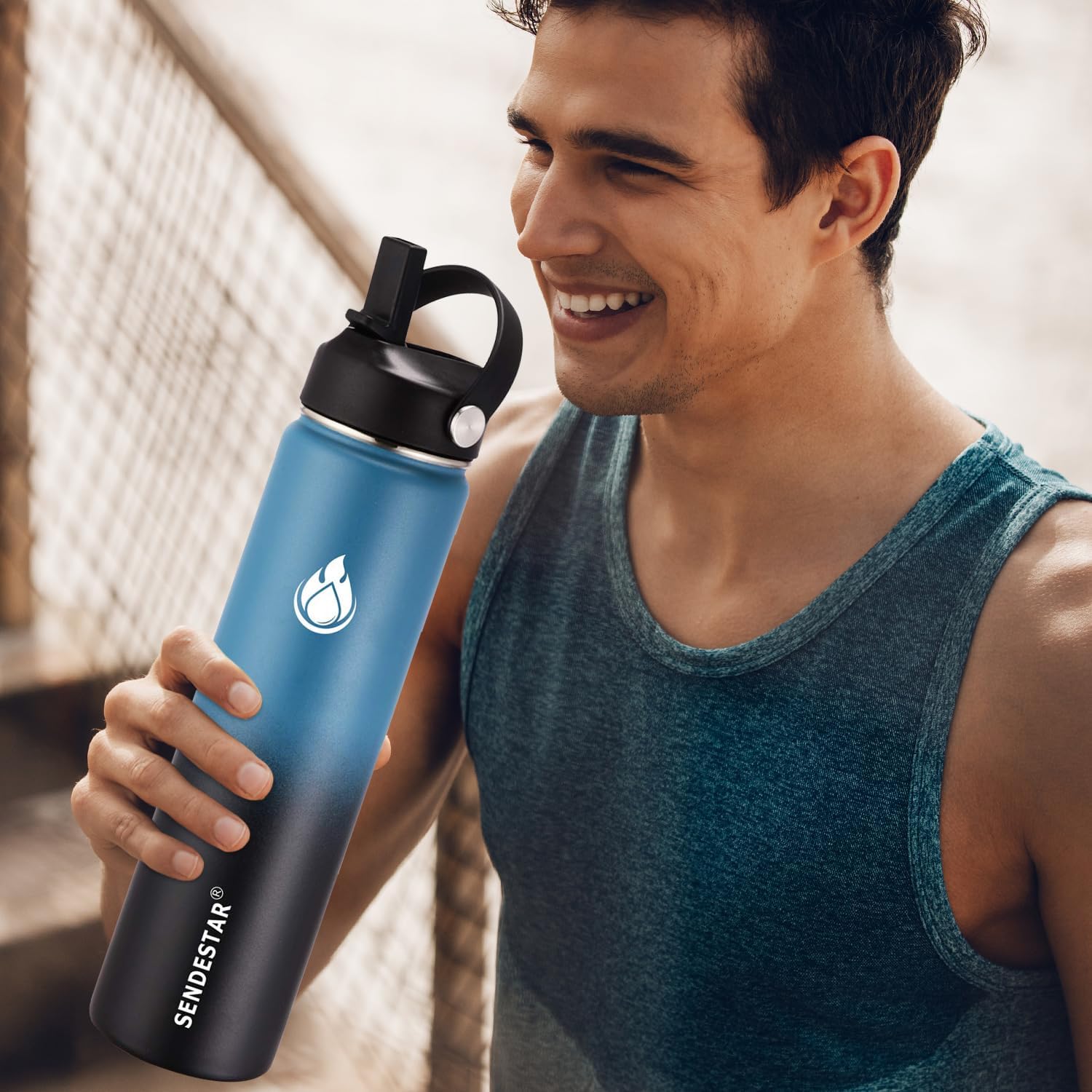 SENDESTAR Insulated Water Bottle 24 oz