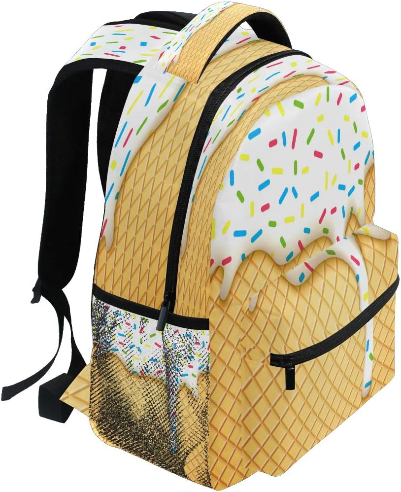 Blueangle Ice Cream Backpack for Girls, Cute School Laptop Backpack