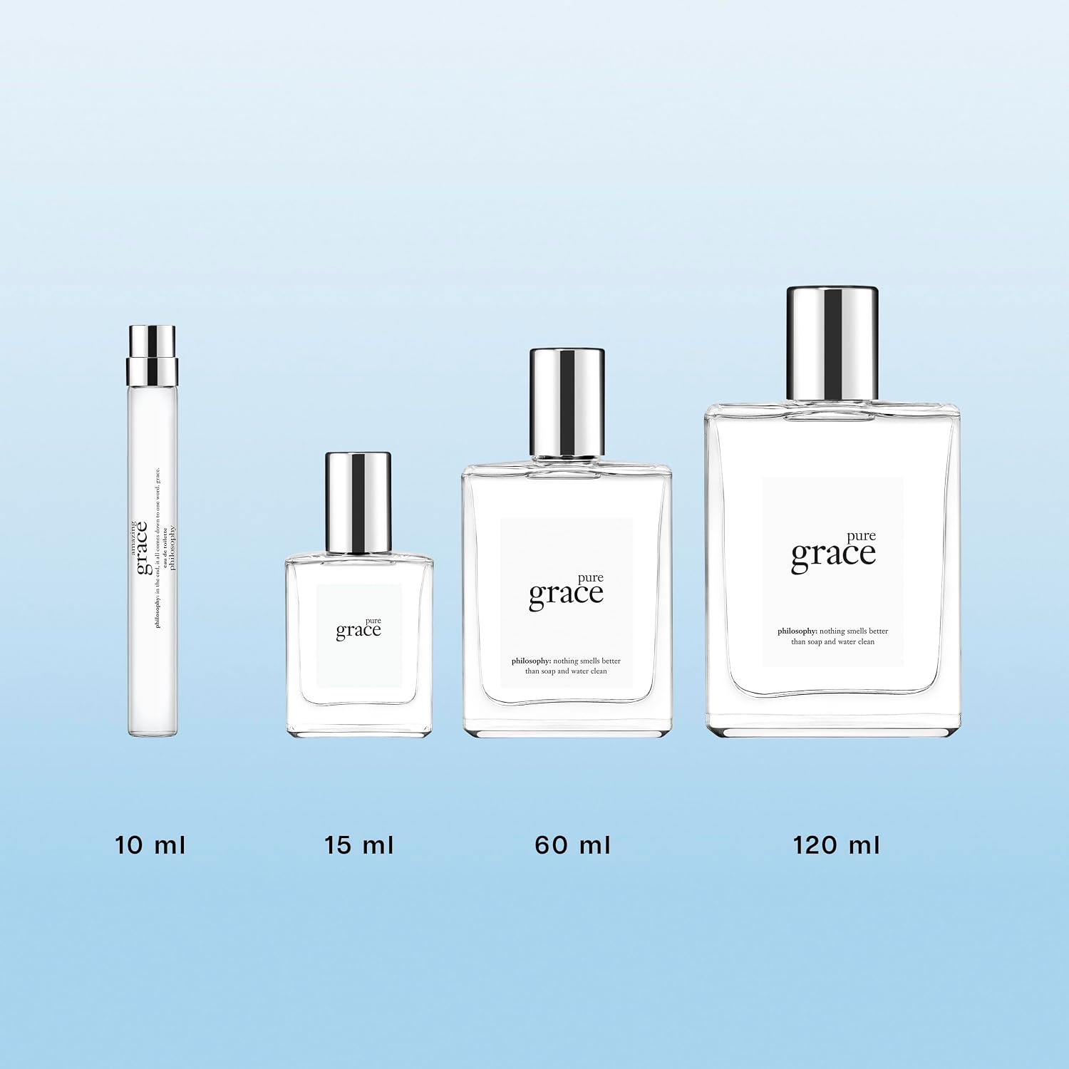 philosophy pure grace - crisp & clean women's perfume - with notes of water lily, leafy greens & musk - long lasting fragrance