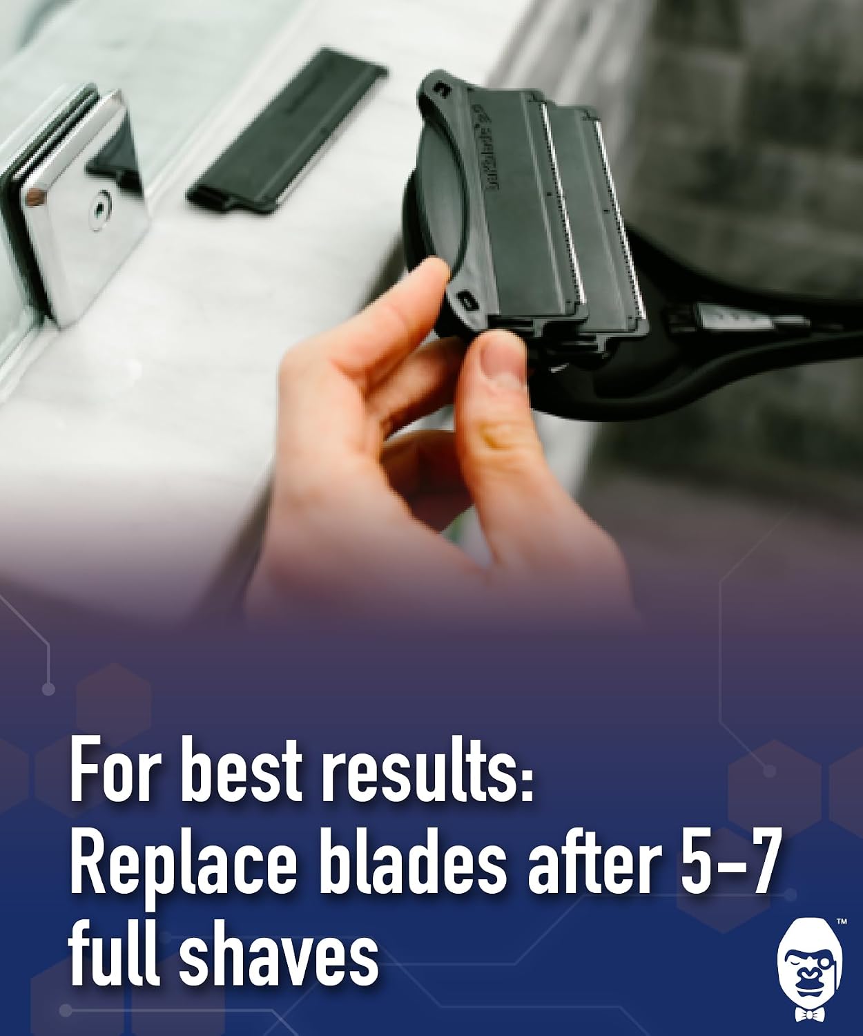 Bakblade 2.0 Refill Cartridges Bundle, Back Hair & Body Shaver Replacement Cartridges, Extra-Wide Wet Dry & Disposable Razor Blades (6 Blades) | Dryglide Safety Technology, Titanium Plated, Shave Wet Or Dry, Easy to Replace, Lasts 5 - 7 Shaves
