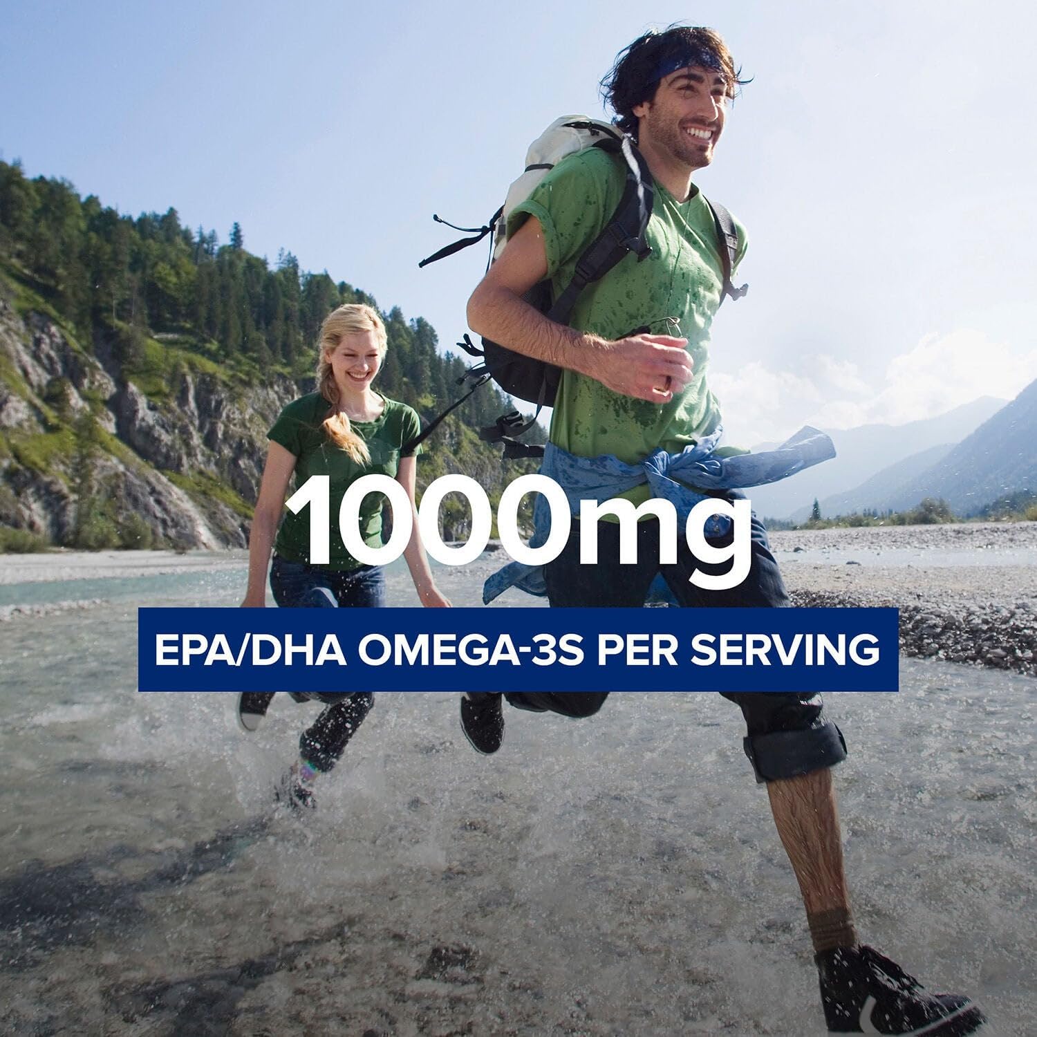 GNC Triple Strength Fish Oil Omega 3 Supplement, 1000mg EPA and DHA, Supports Heart, Brain, Skin, Eye and Joint Health, 60 Softgels