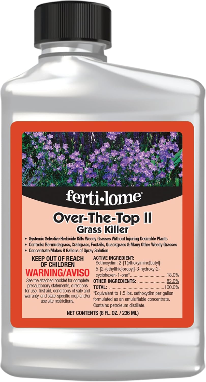 Fertilome 8 Oz Over The Top Grass Killer - 10434 | Fluazifop-p-butyl selective formula - Post-emergent control of annual & perennial grasses