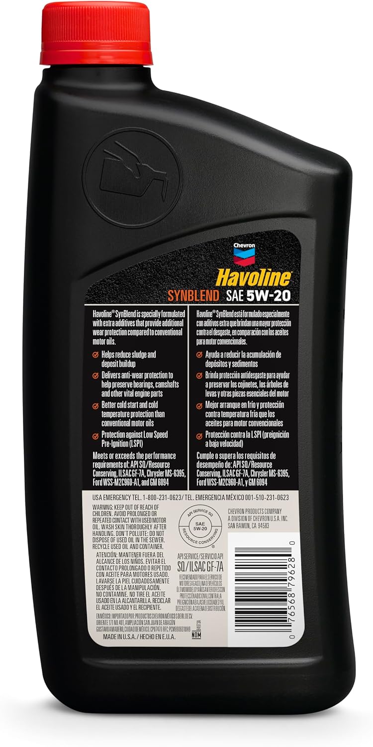5W-20 Motor Oil - 1 qt. (223393720)