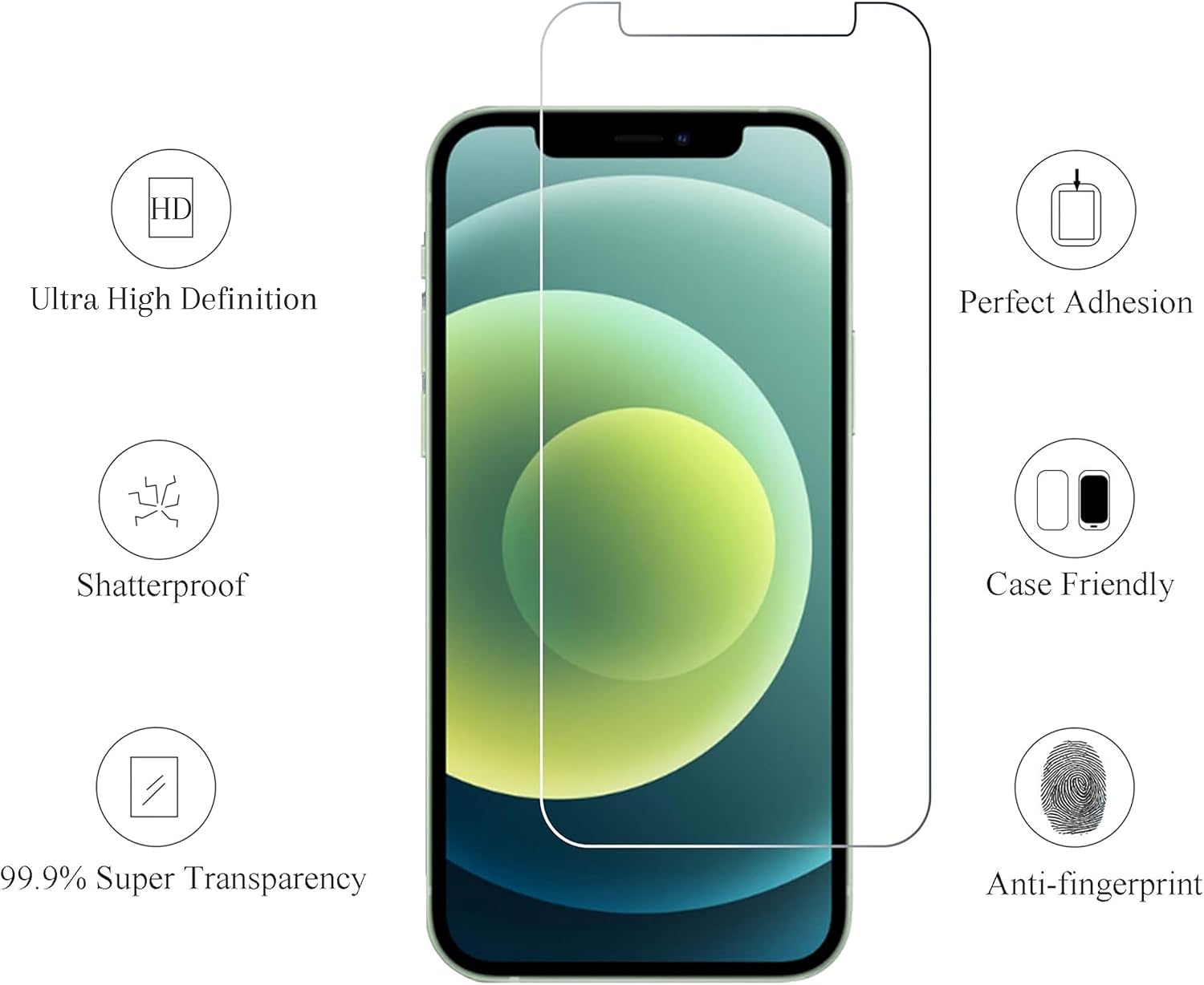 Ailun 3 Pack Screen Protector for iPhone 12 Mini 2020