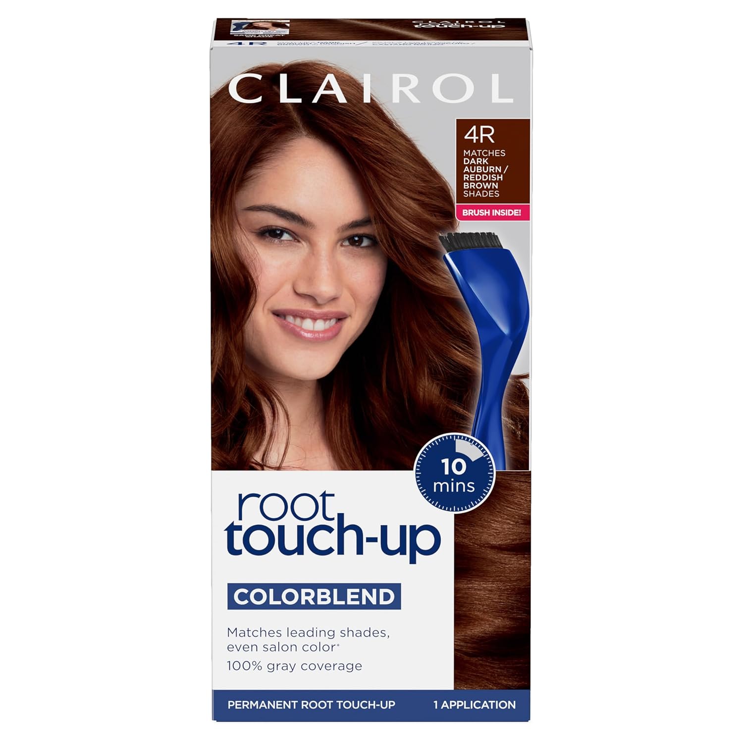 Clairol Root Touch Up Permanent Hair Dye, 6 Light Brown, Pack of 2