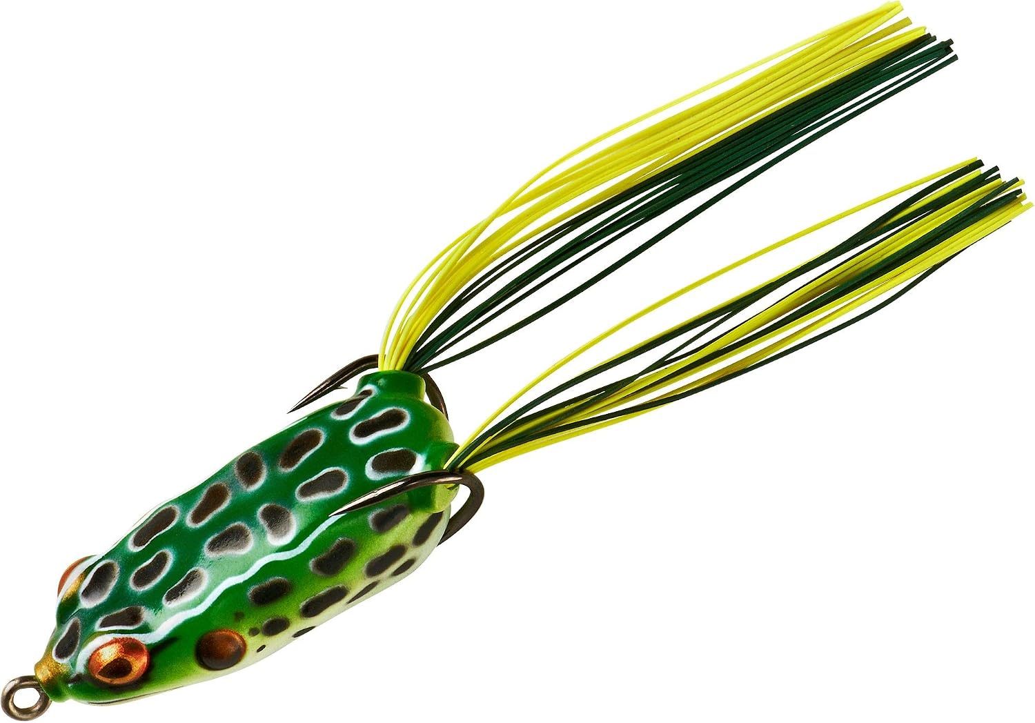 Booyah Pad Crasher Jr Topwater Bass Fishing Hollow Body Frog Lure with Weedless Hooks