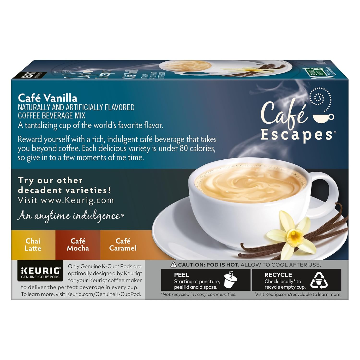 Cafe Escapes Milk Chocolate Hot Cocoa Keurig Single-Serve K-Cup Pods, 96 Count