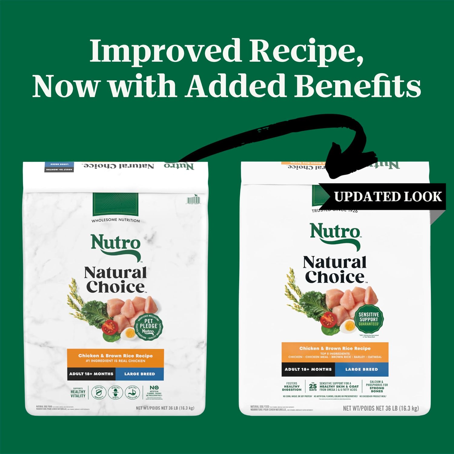 Nutro Natural Choice Large Breed Adult Dry Dog Food, Lamb & Rice, 30 lb | Real lamb #1 ingredient, non-GMO, no corn, wheat, soy, crafted in USA, supports joints, digestion, immunity, skin & coat